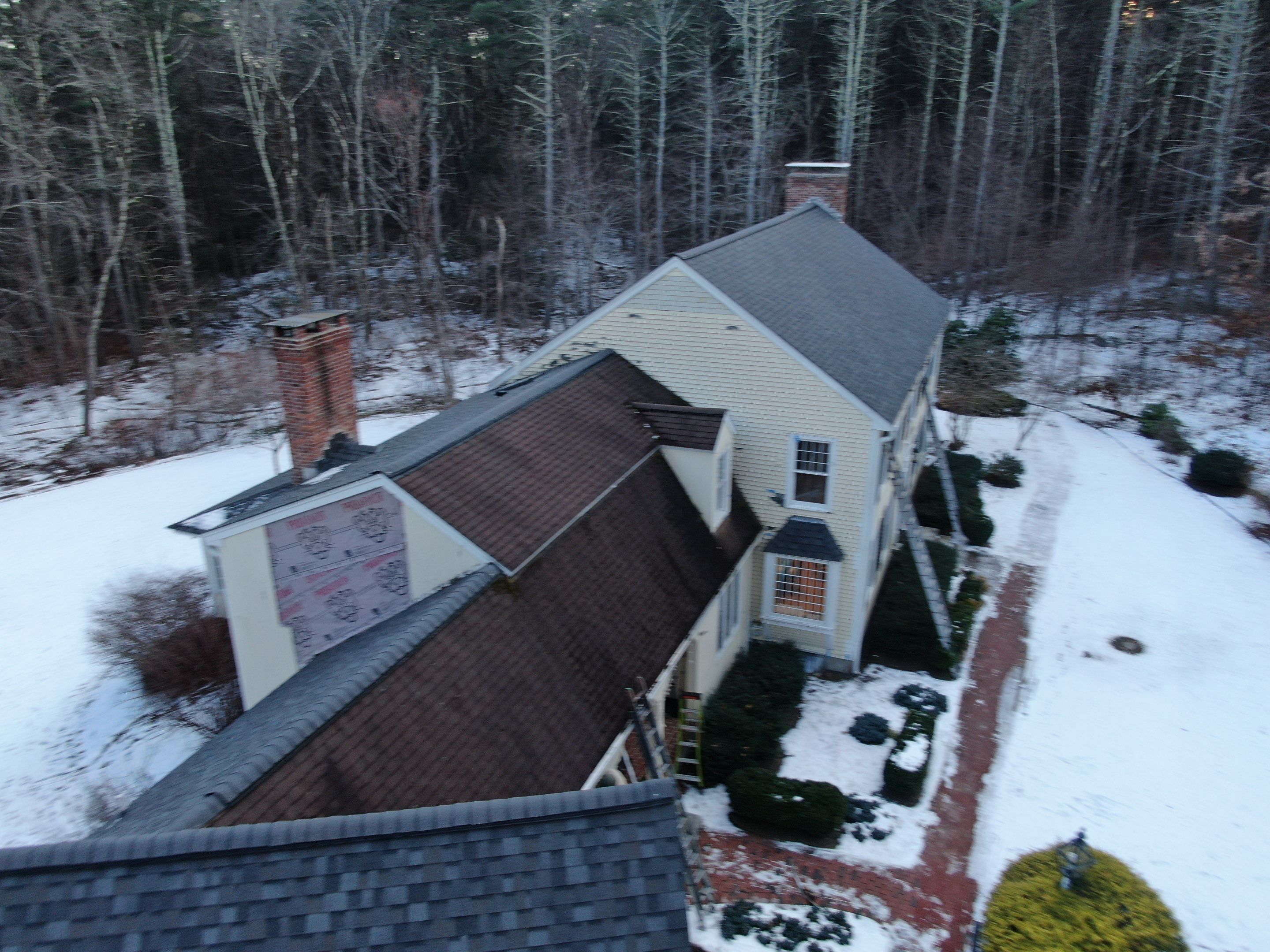 Full Roof Replacement + 5 New Velux Skylights with Relocation — Carlisle, MA by Mighty Dog Roofing of Greater Middlesex County