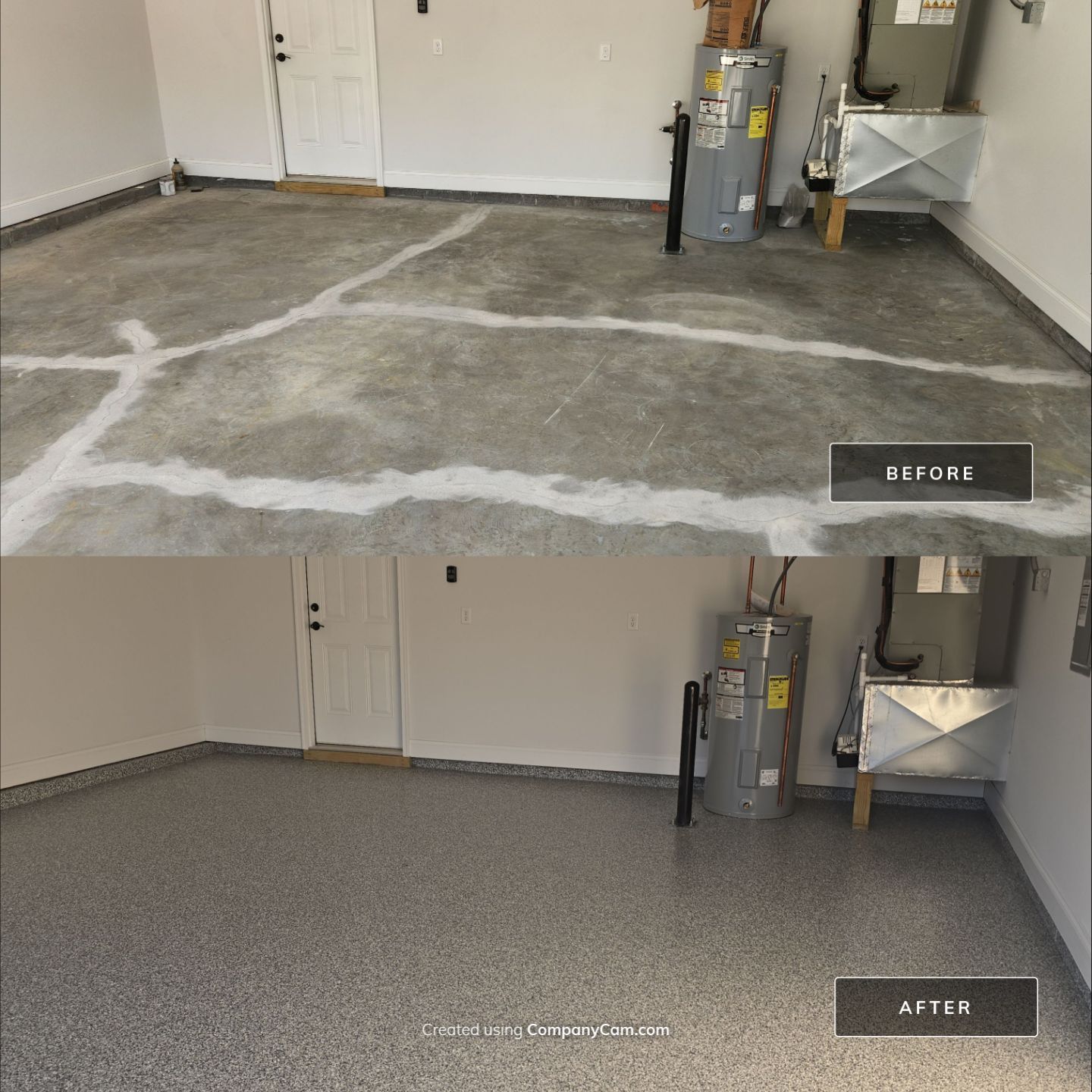 Garage using Gravel by Elite Floor Solutions