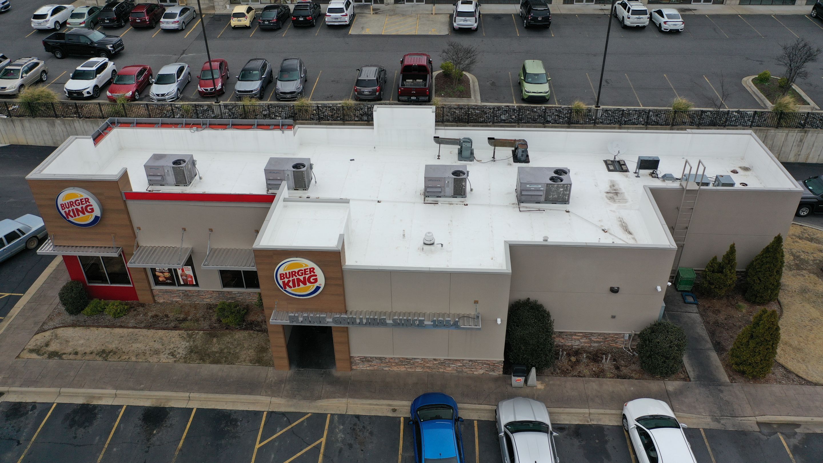 Commercial Roofing Installation using 50 mil PVC by Hostetler Roofing