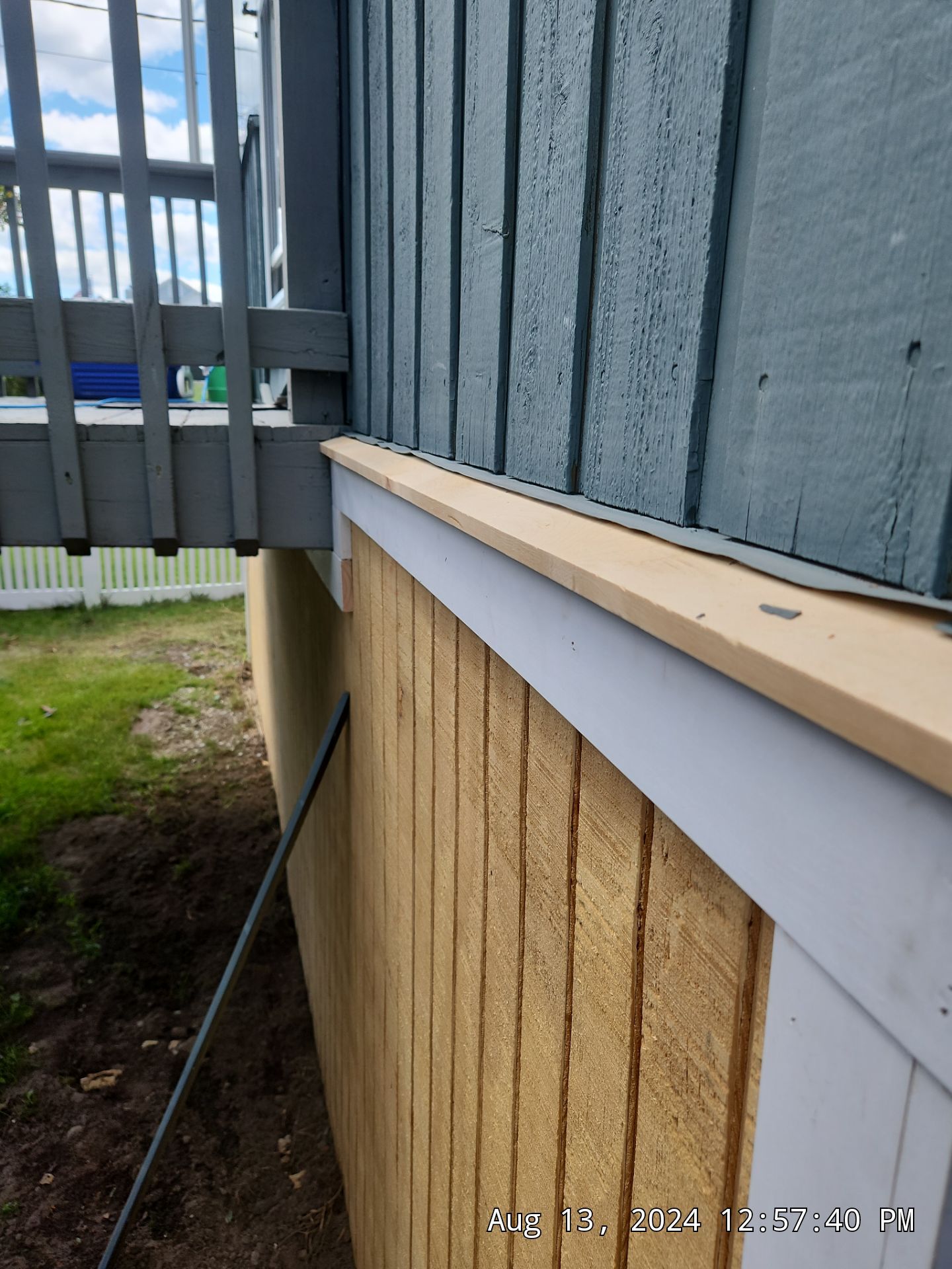 Siding Repair using New wood siding using T1-11 by A Plus Exterior