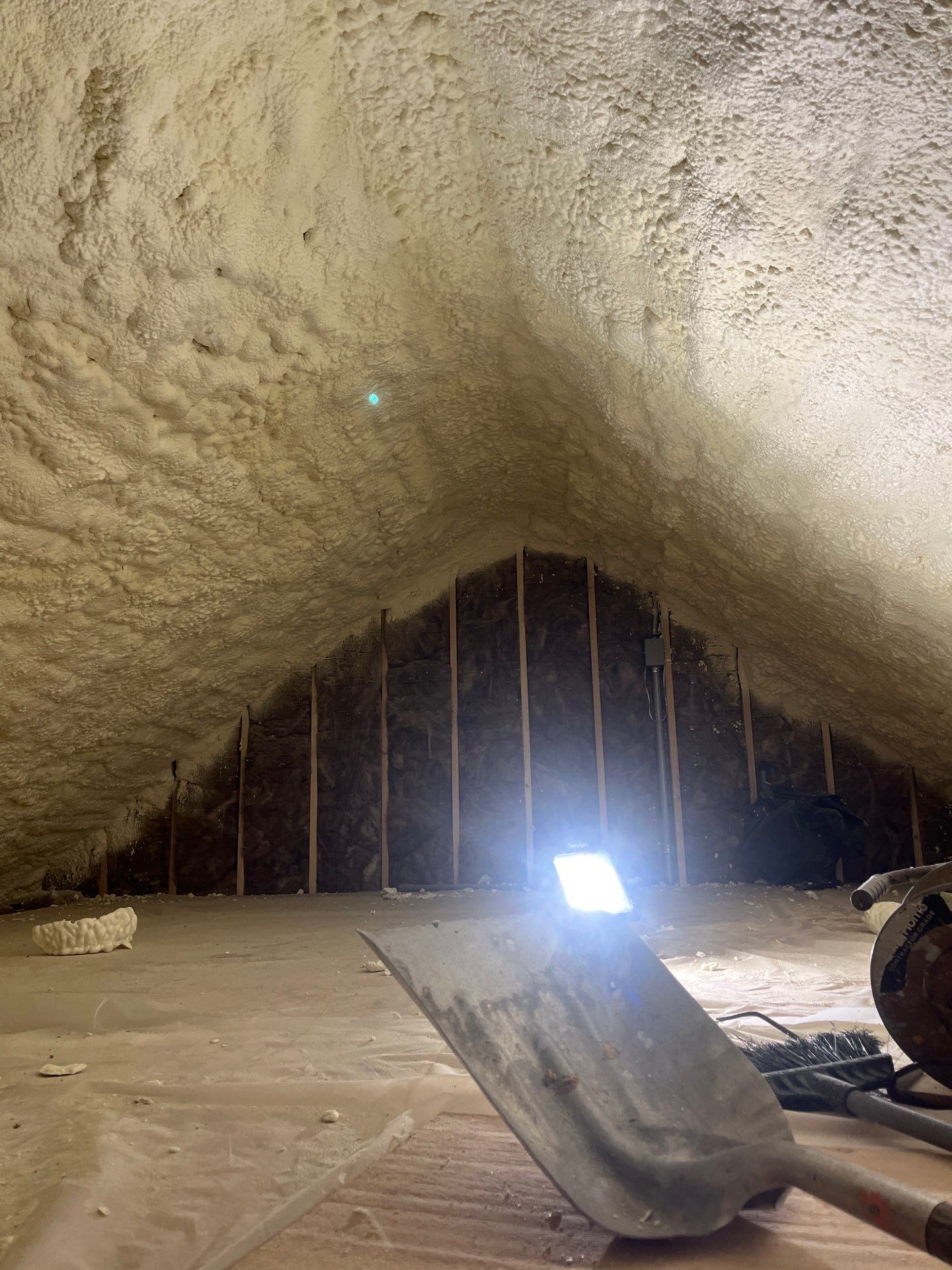 Detached Garage using Closed Cell Spray Foam by NYS Foam & Energy