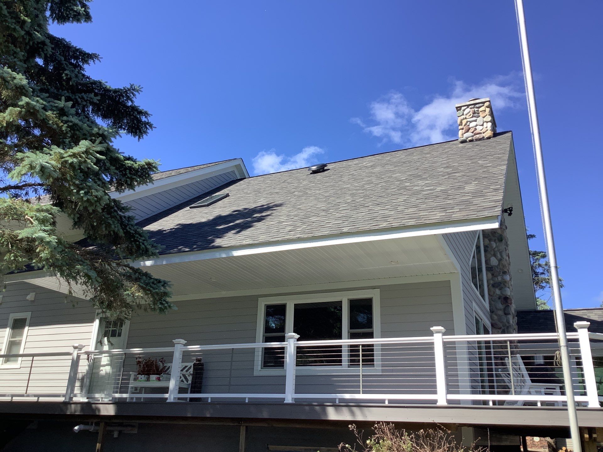 Nekoosa Residential Roof Replacement with Architectural Shingles and Skylights by Mr Roof & Remodeling Co