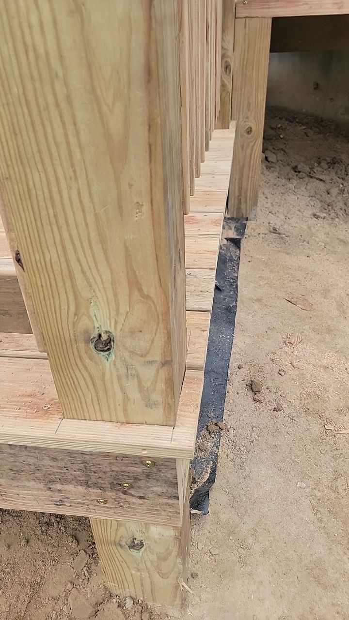 Deck Installation using Treated Lumber by Avalon Roofing and Exteriors