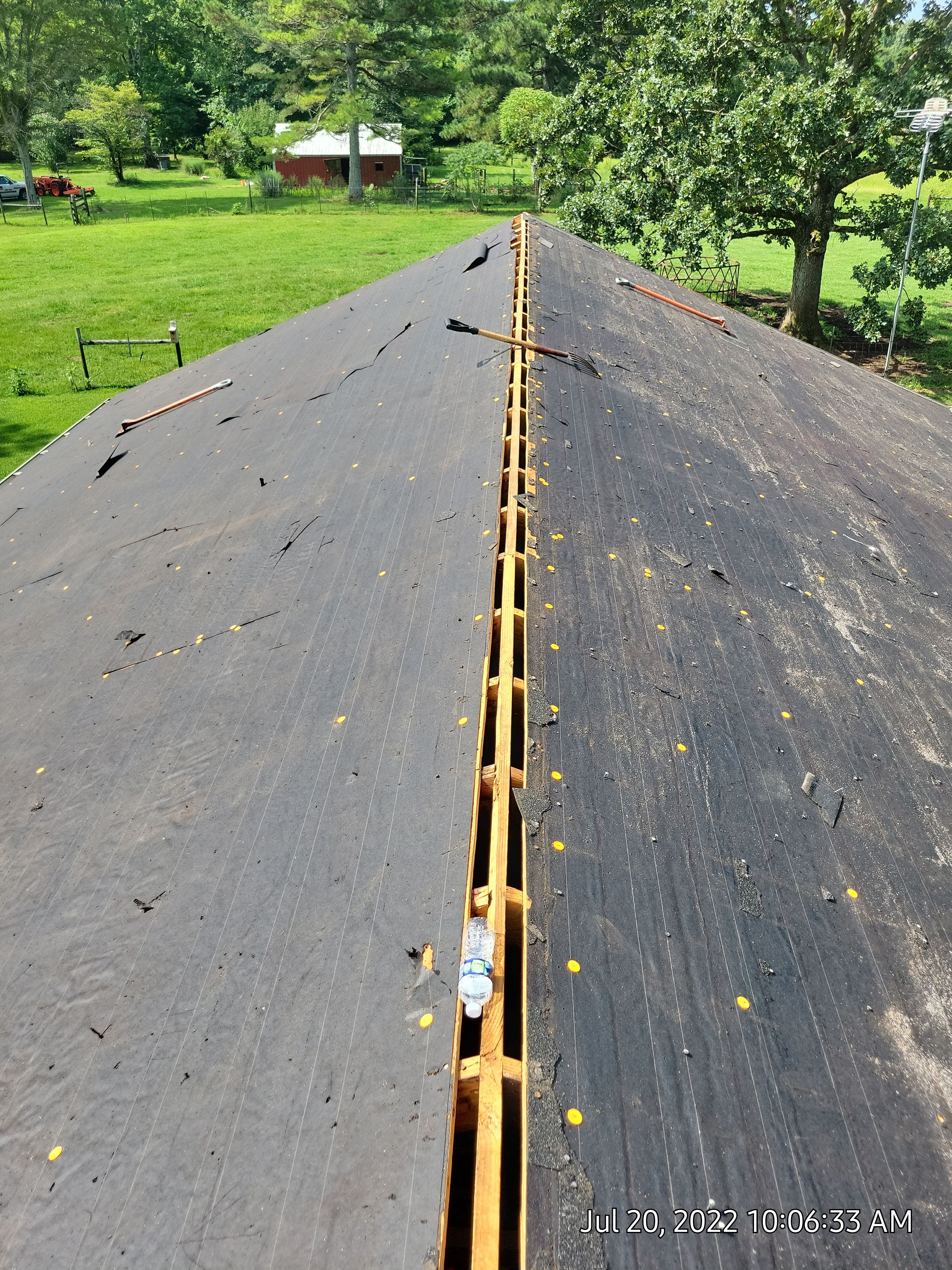 Residential Roof Remove and Replace using Low Rib Metal Roofing Panels by Bullard Roofing