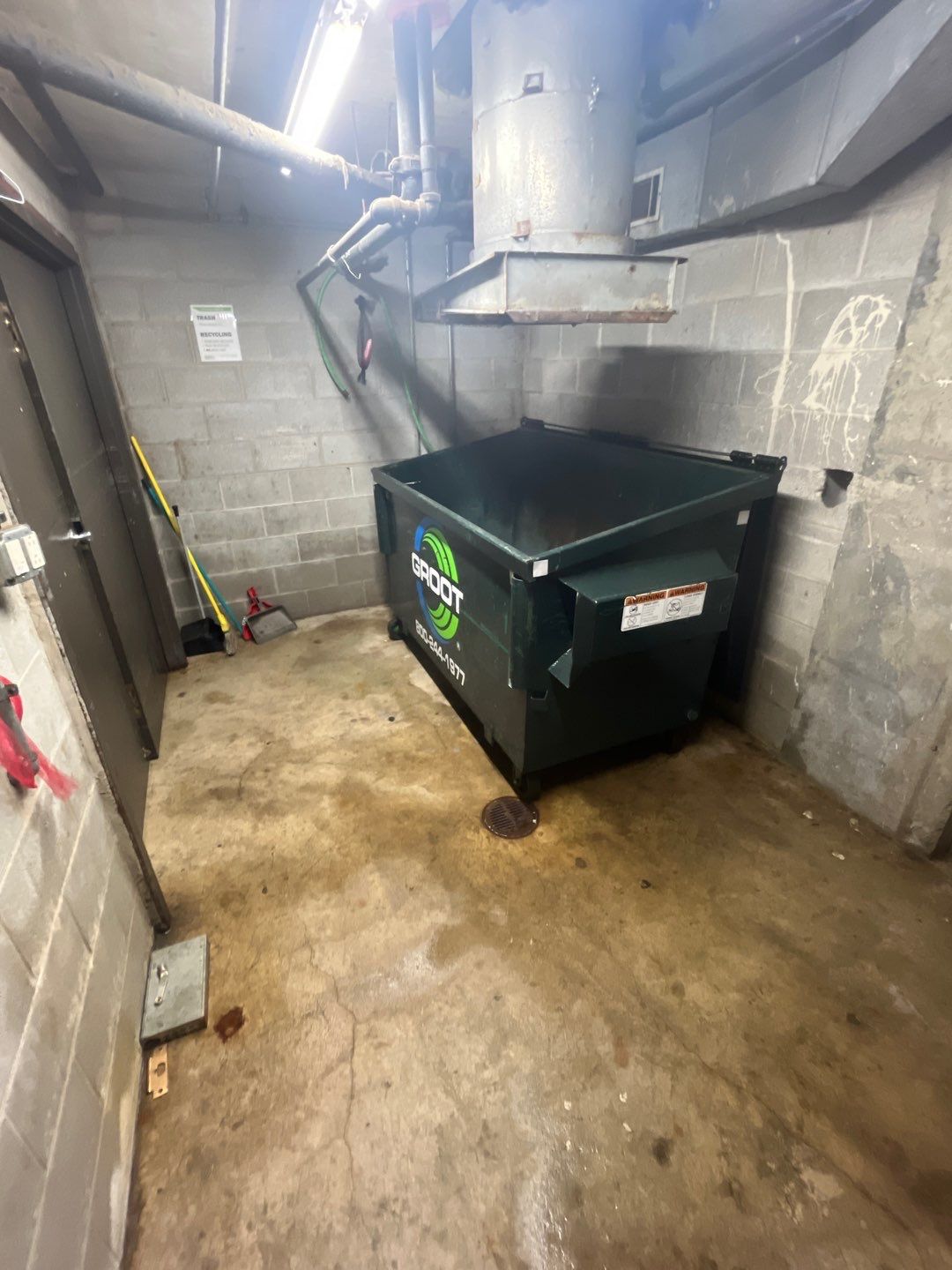 Parking garage cleaning by Northern Power Washing LLC.