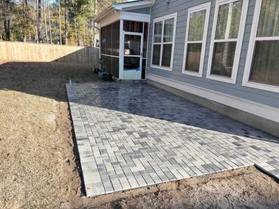 Paver Patio & Walk Way Project in Summerville, SC
