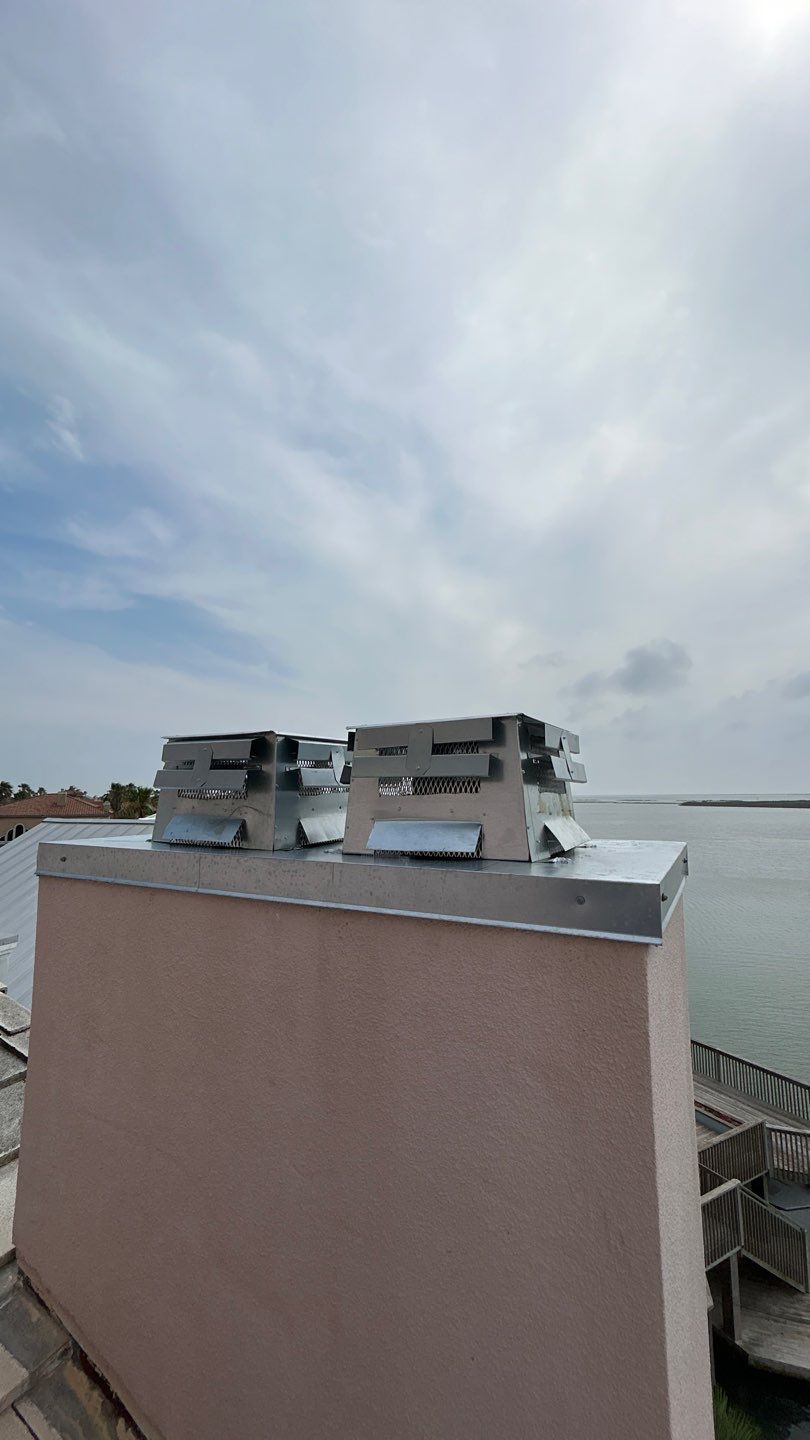 Chimney Cap & Chase Replacement using Galvanized Chimney Cap & Chase by Lighthouse Roofing