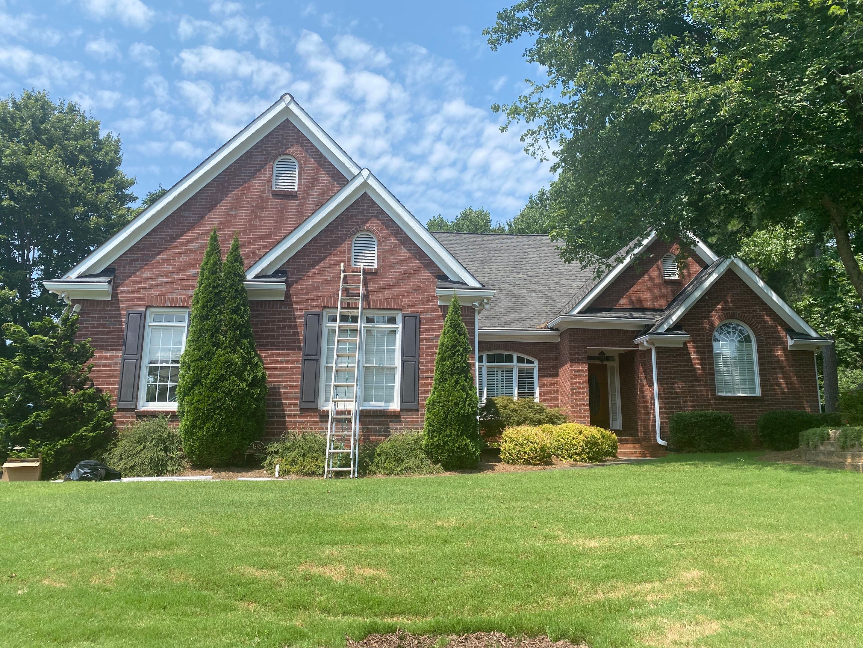Residential Exterior Trim and Garage Door Painting in Acworth by Swift Home Renovations