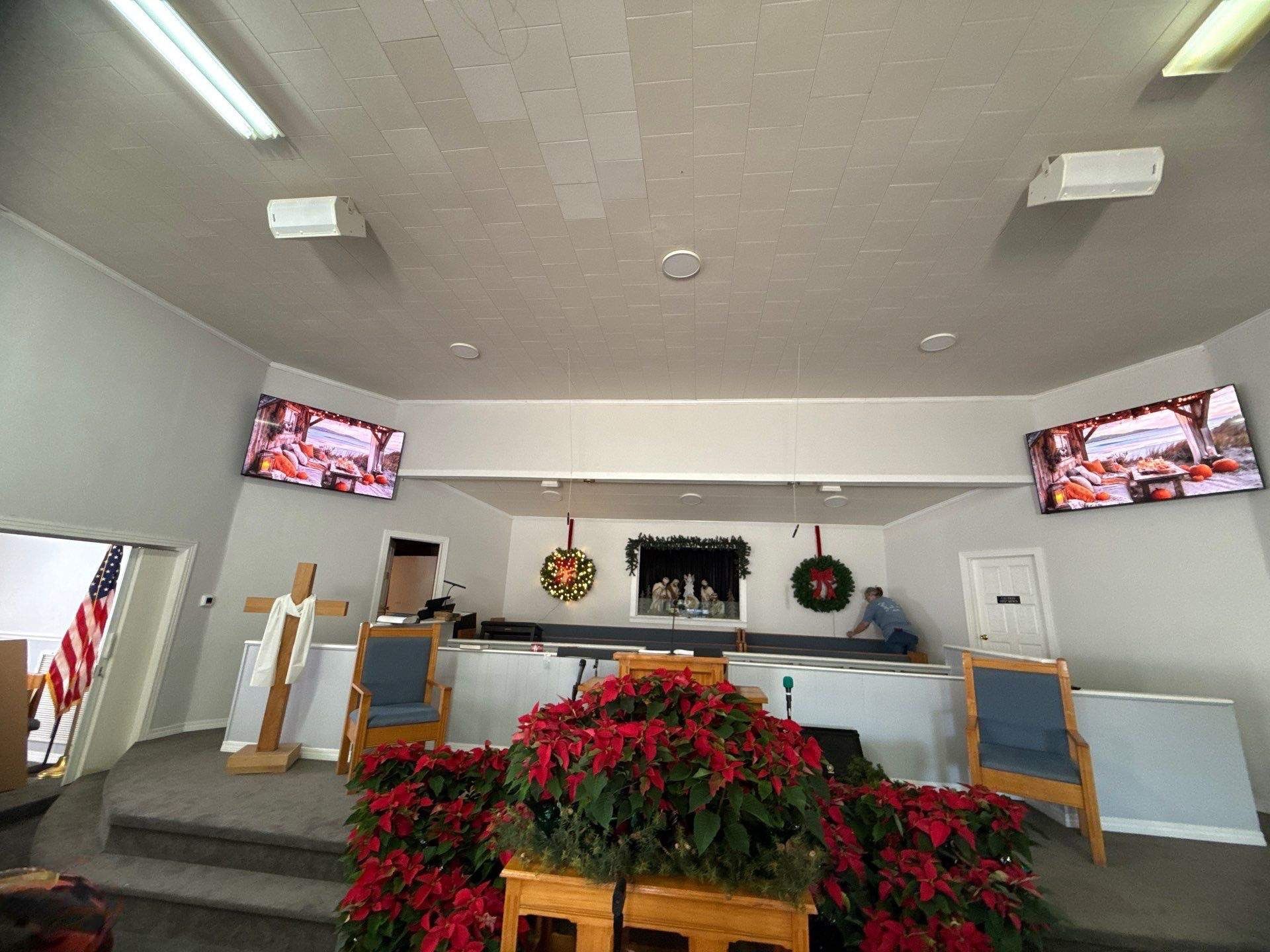 Commercial TV Mounting Projects by Hangman Mounting & Installation 