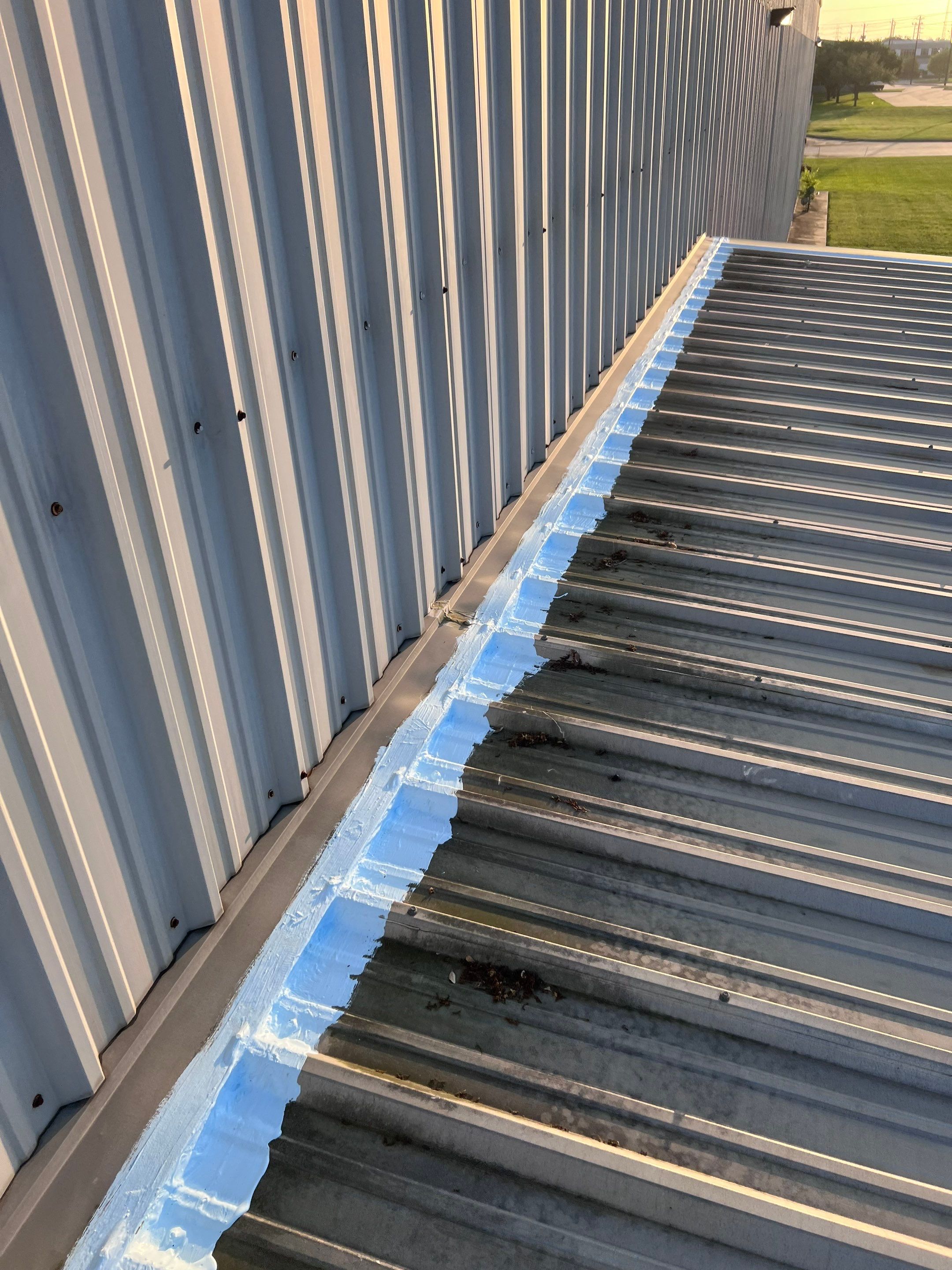 Hail Damage using Metal by Roof Repair Company