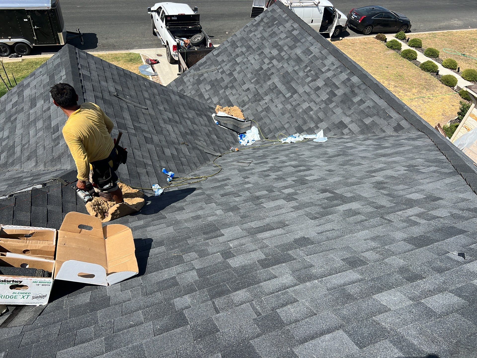 Fredericksburg Residential Roof Replacement and Custom Cedar Privacy Fence by Caliber Restoration LLC