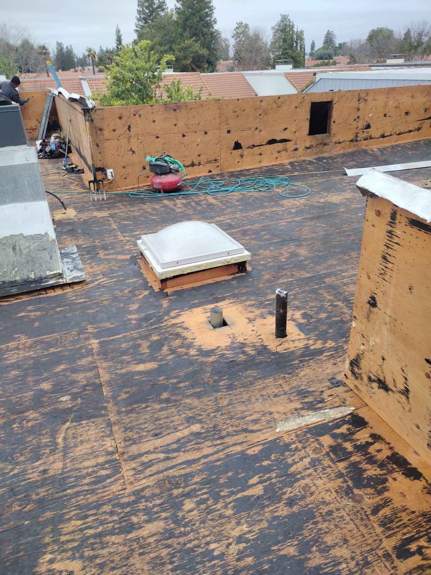 Residential TPO Flat Roofing - Fresno CA by Grandmark Service Company