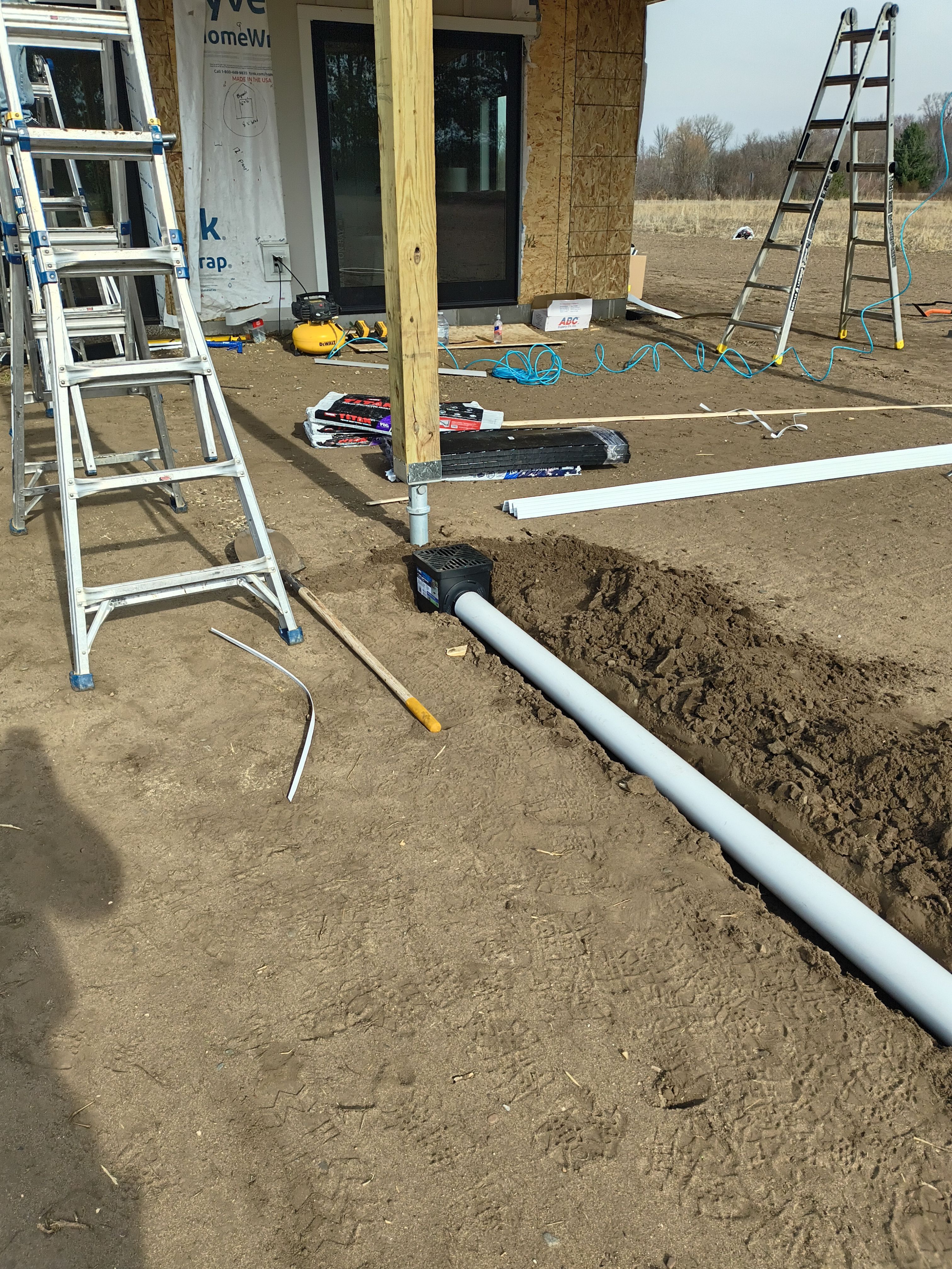 Seamless gutter Installation with Underground System | Princeton, MN  by Next Level Seamless Gutters / Exteriors Inc.