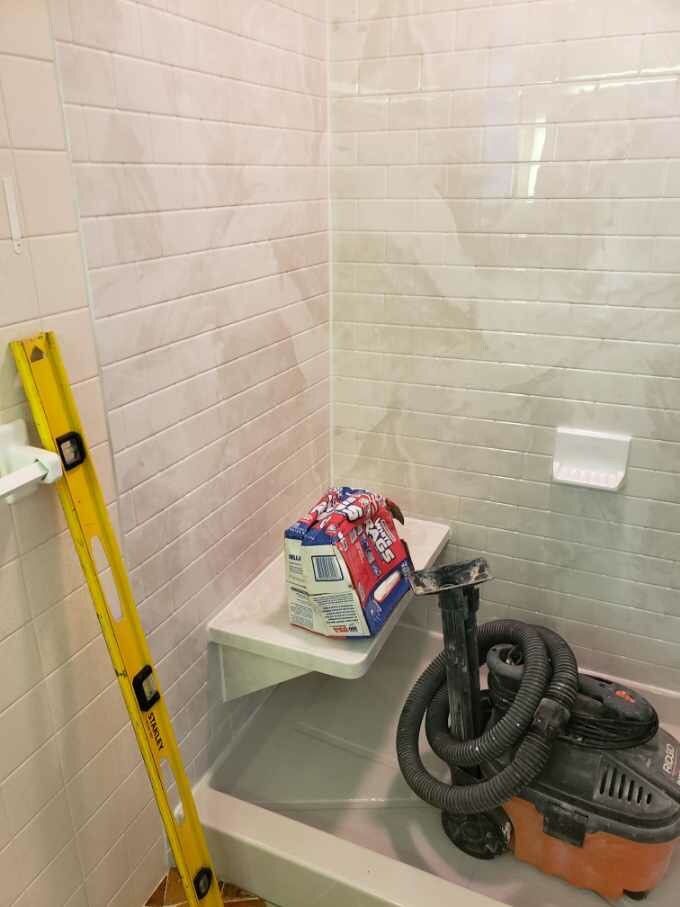 Shower Replacement using BCI Acrylic Shower System by Secure Construction Company Inc
