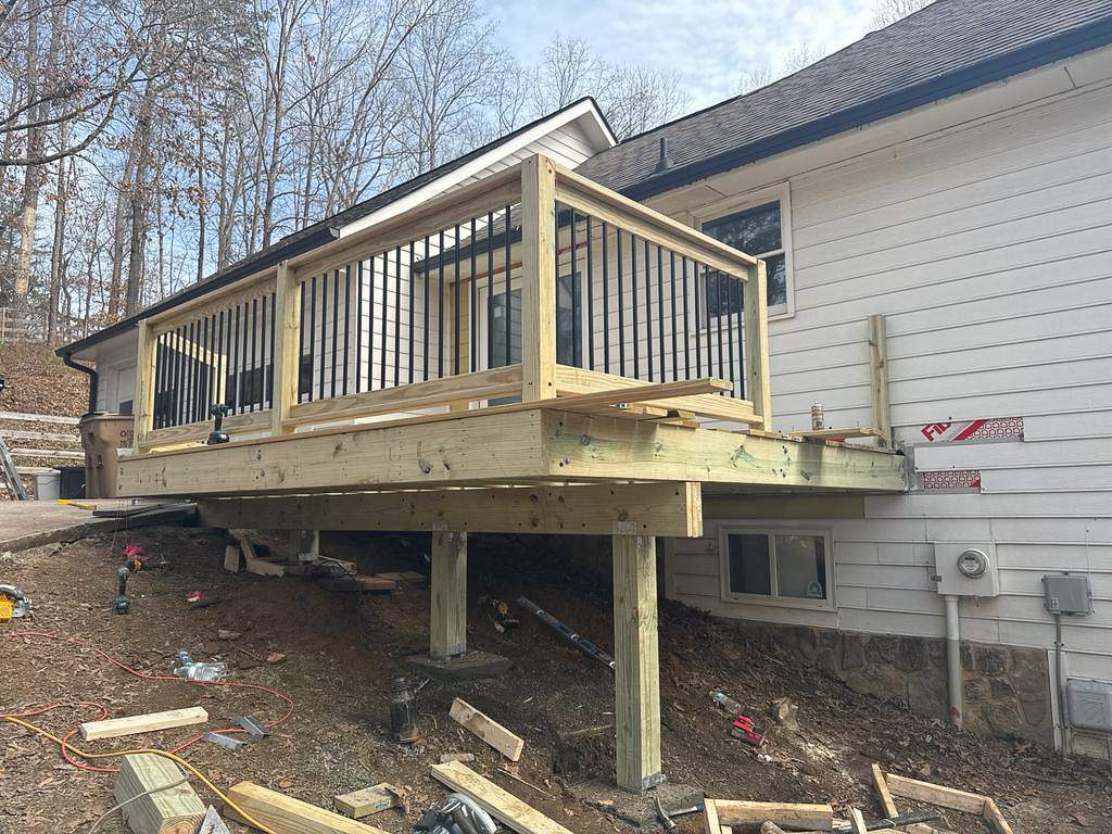 Woodstock, GA Wood Deck Build by Nelson Exteriors