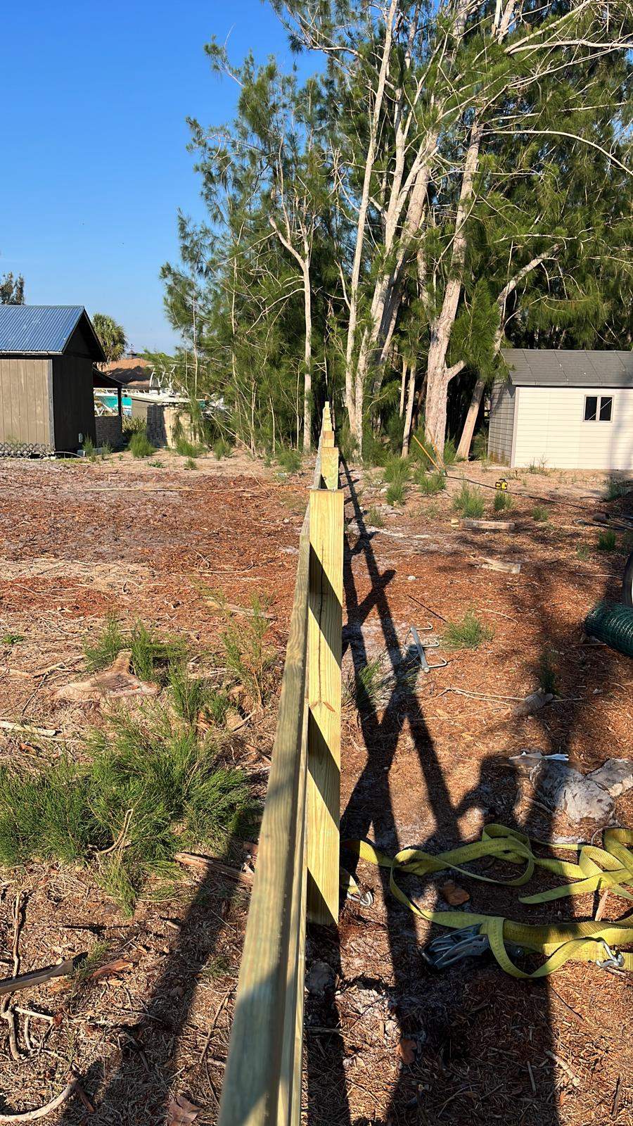 Custom Wood Farm Fence with Welded Wire Mesh in Nokomis by True Fence LLC