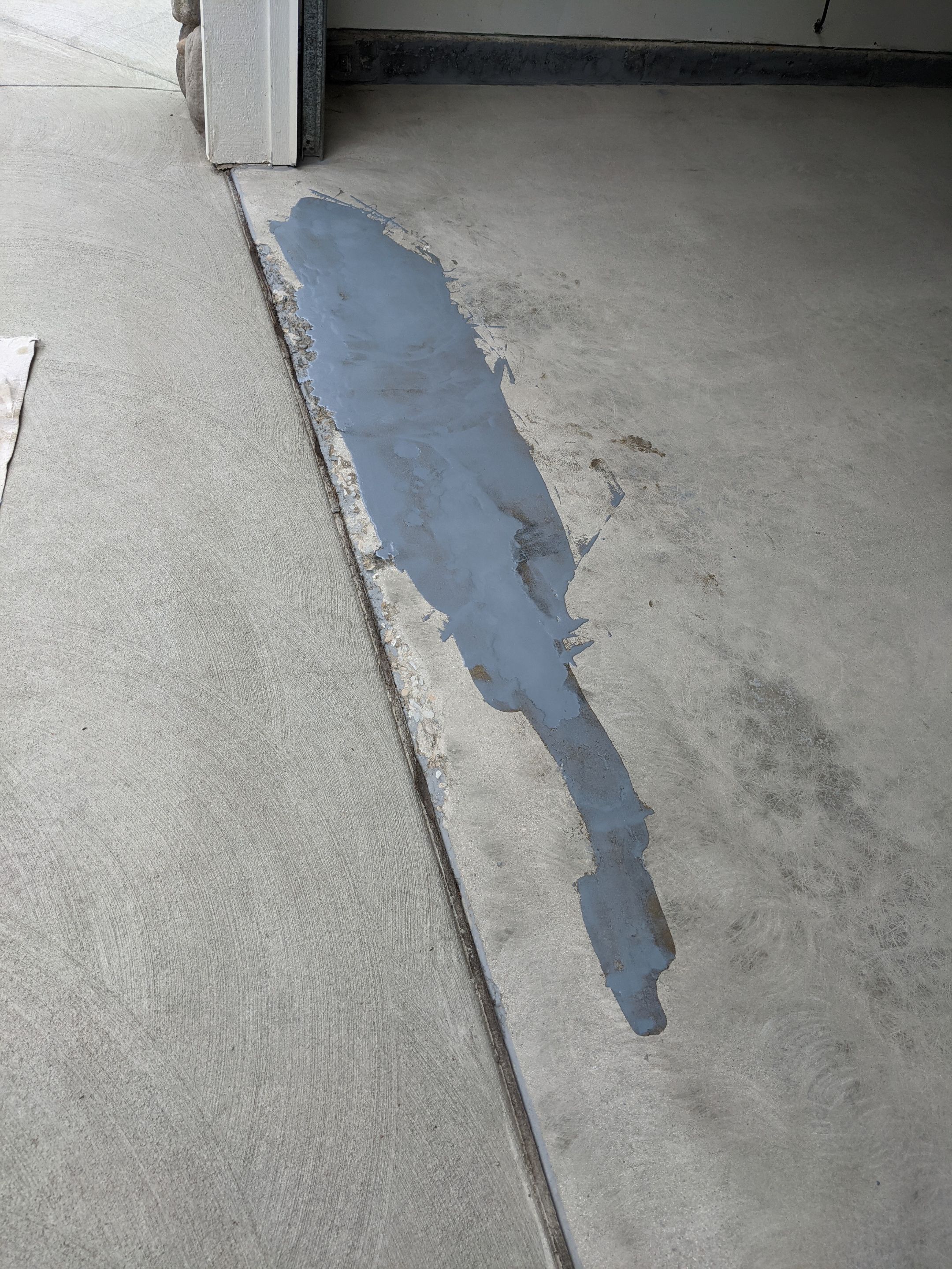 Garage Transformation using Slate Stone by Croc Coatings, LLC