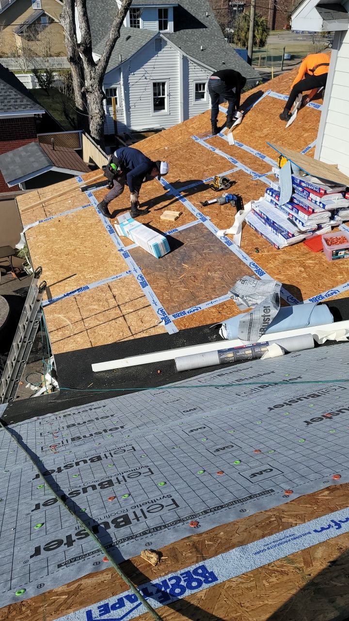 Residential Roofing Installation using Roof Replacement by American Roofing & Construction LLC