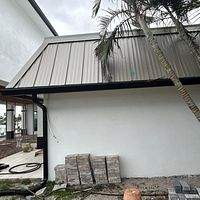 .032 Aluminum 1.5" Mechanical Seam Champagne  by Total Roofing System The Metal Roof Experts