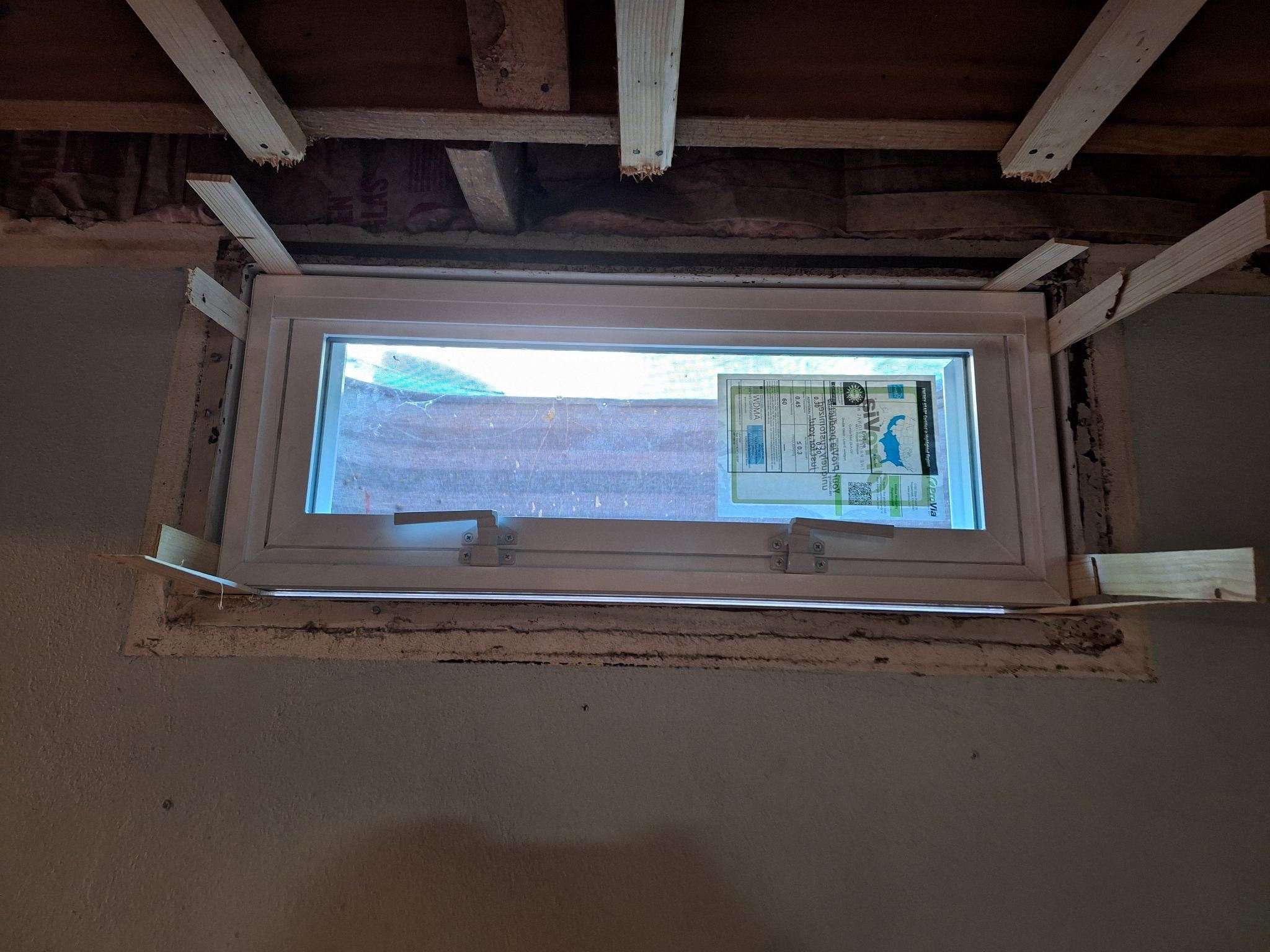 Egress Window using Provia Windows by Total Restoration Services
