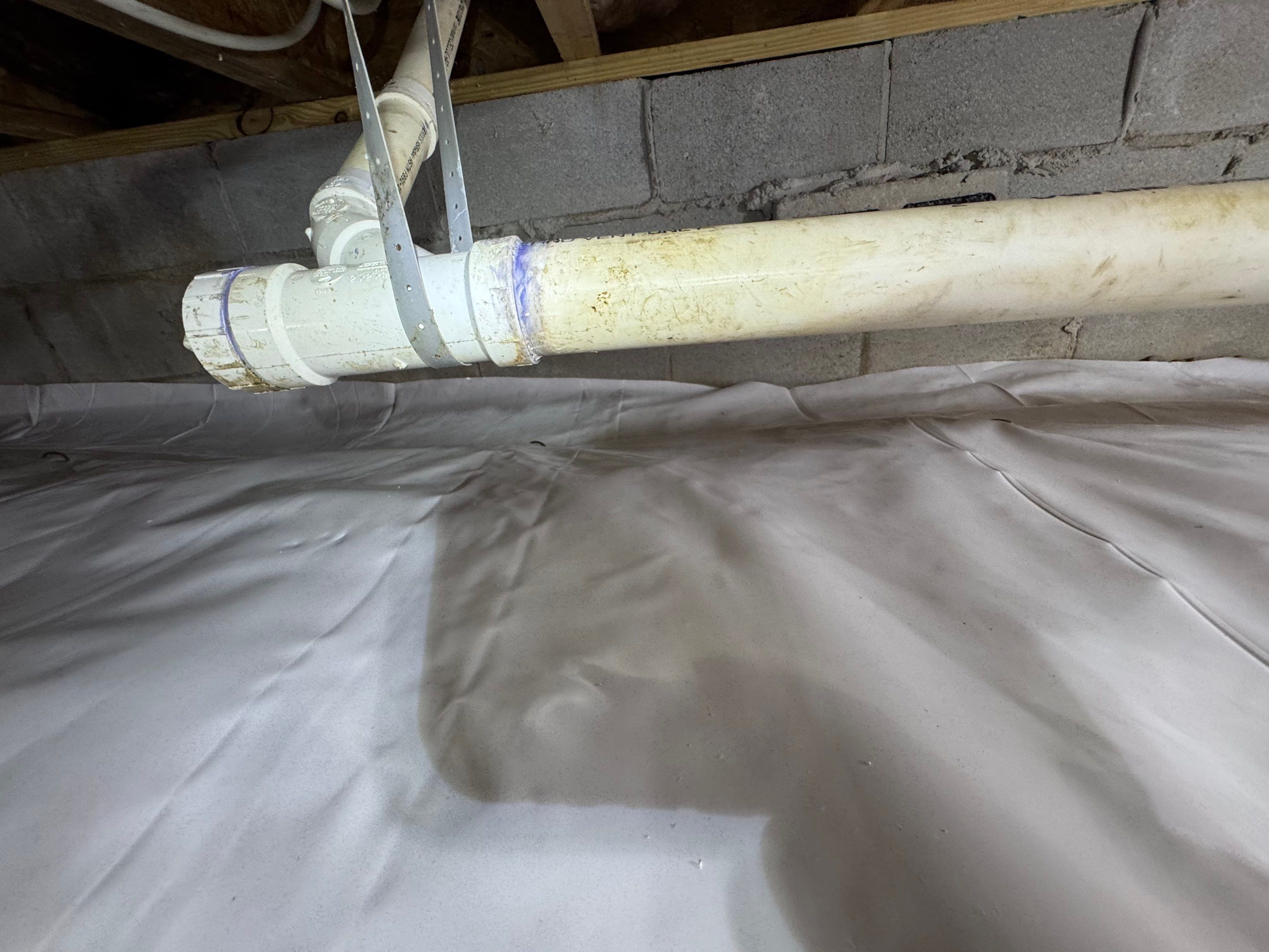 Project in Franklin by Patriot Crawl Space Repairs