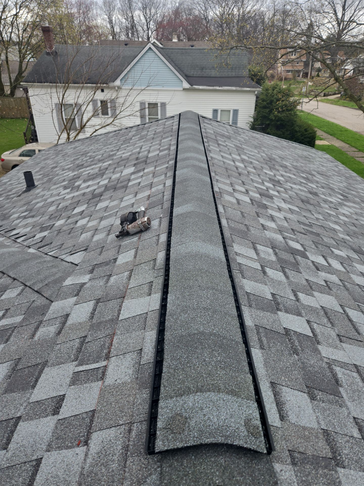 Atlas Pinnacle, Color, Coastal Granite, Drip Edge, Color, Black by Eagle Eye Roofing