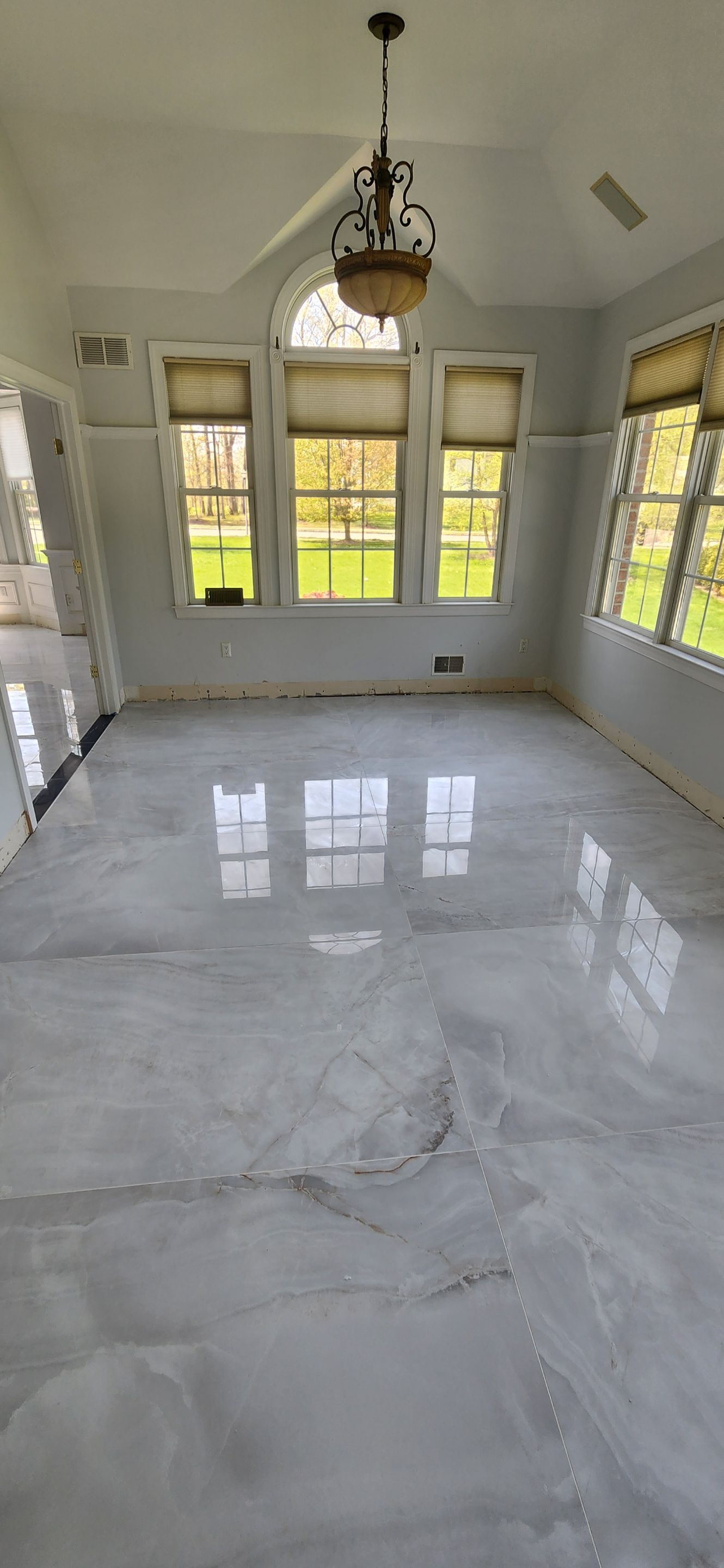 Large Format Tile Installation by Footprints Floors Morristown