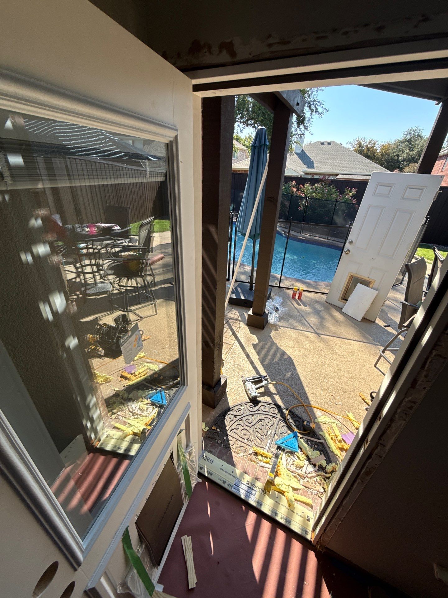 Dog Door Replacement by First Out Roofing 