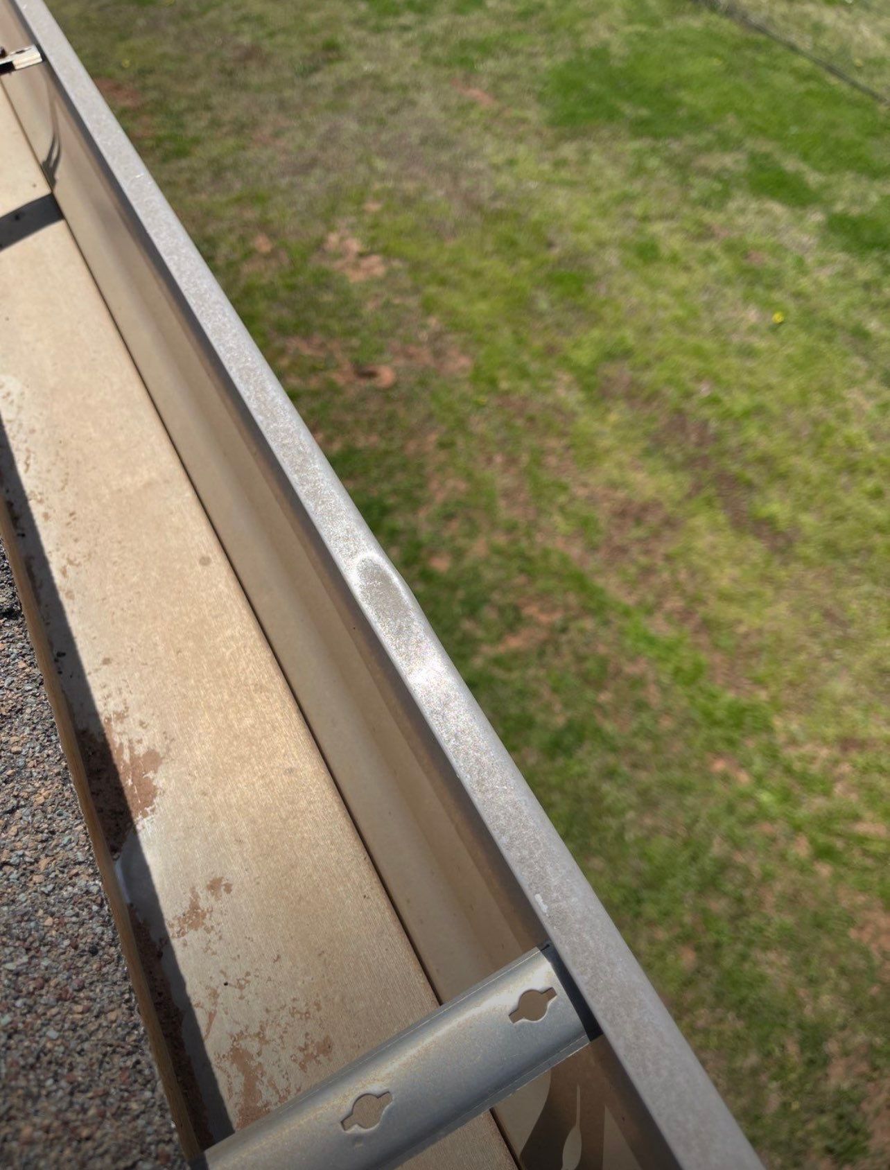 Hail Damage on a Roofing System by Icon Roofing And Construction 