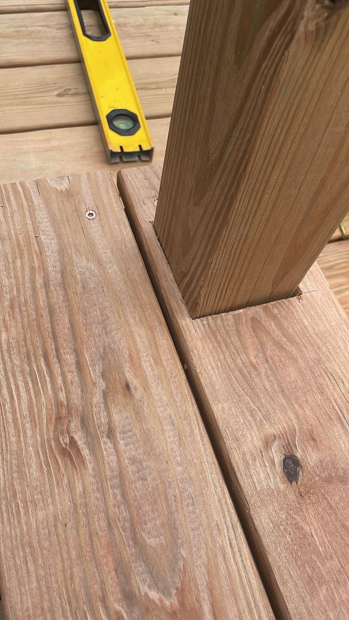 Deck Installation using Treated Lumber by Avalon Roofing and Exteriors
