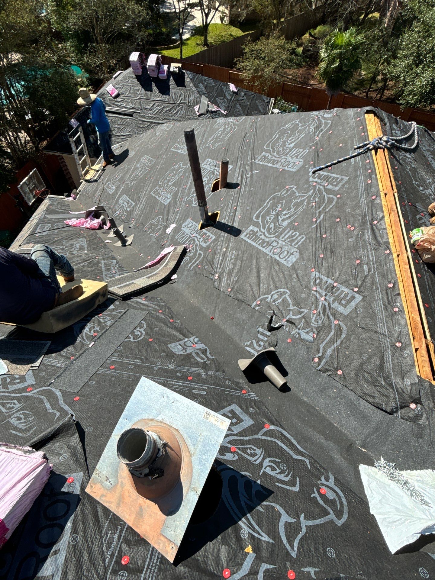 Residential Roofing Installation using Owen's Corning Duration (Lifetime) Shingles by Roof Repair Company