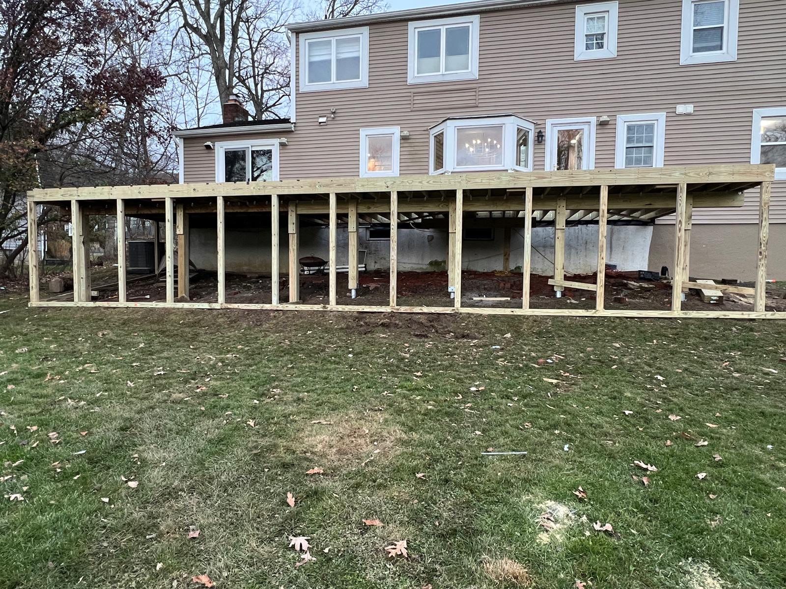 Deck Resurface + Extension in Randolph by deck guardian