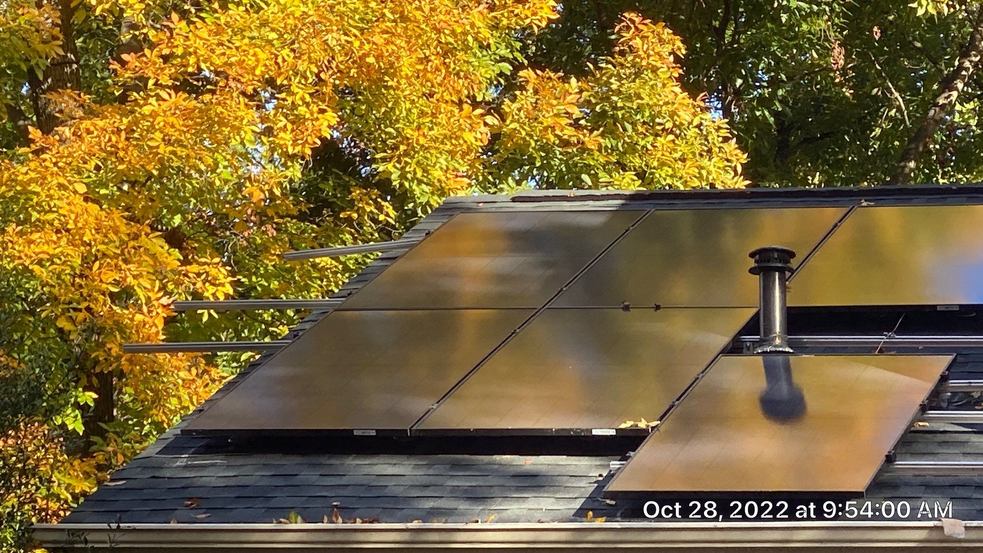 New Roof with Solar Panels by Just In Time Roofing and Restoration