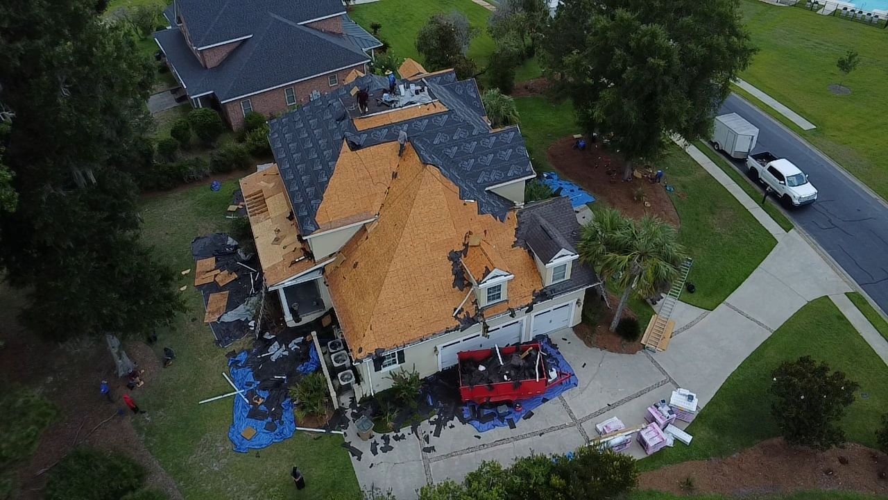 Architectural Shingle Roof Replacement for Savannah Residential Home by Trinity General Contracting Pros