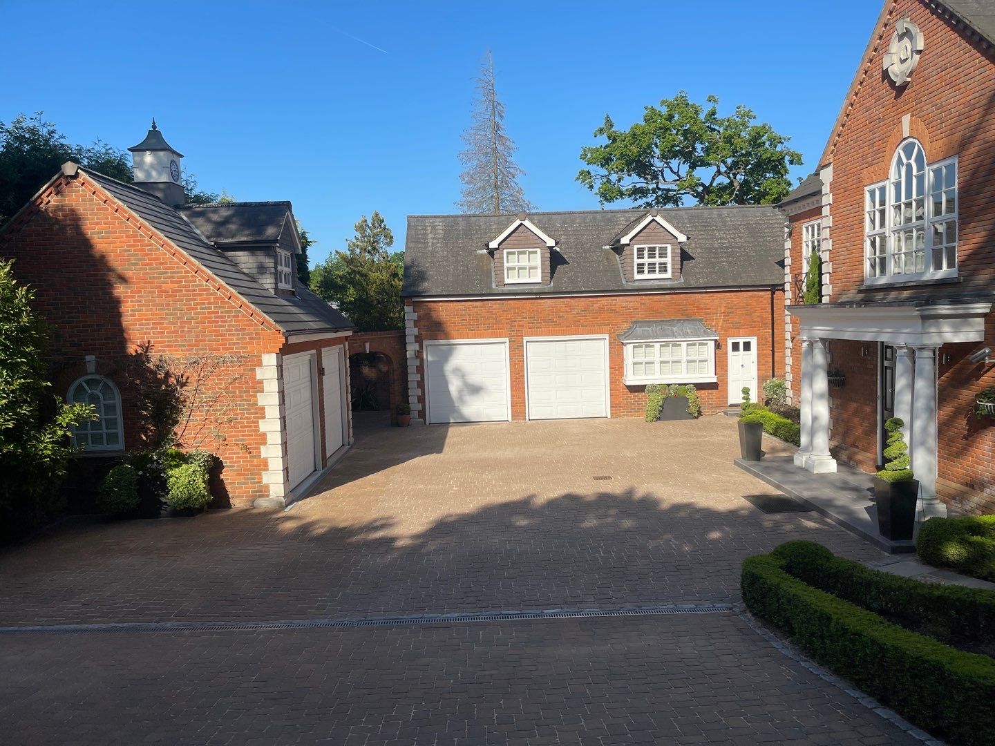 Driveway and stonework cleaning. using honda 21 ltr/min by Ges Exterior Cleaning ltd