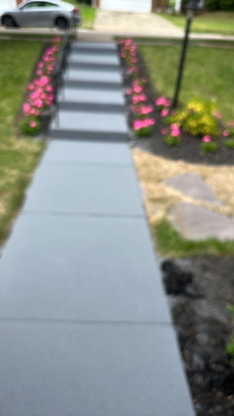 Twilight Garage, Walkway and Porch Project in Pittsburgh by Floors in a Day, Inc