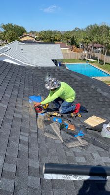 Residential Roof Repair using Certainteed Shingles
