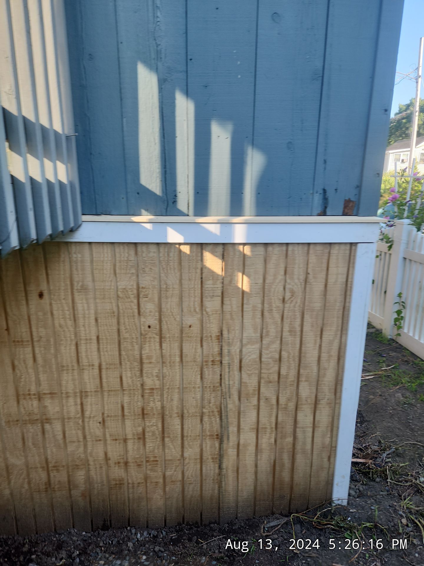 Siding Repair using New wood siding using T1-11 by A Plus Exterior