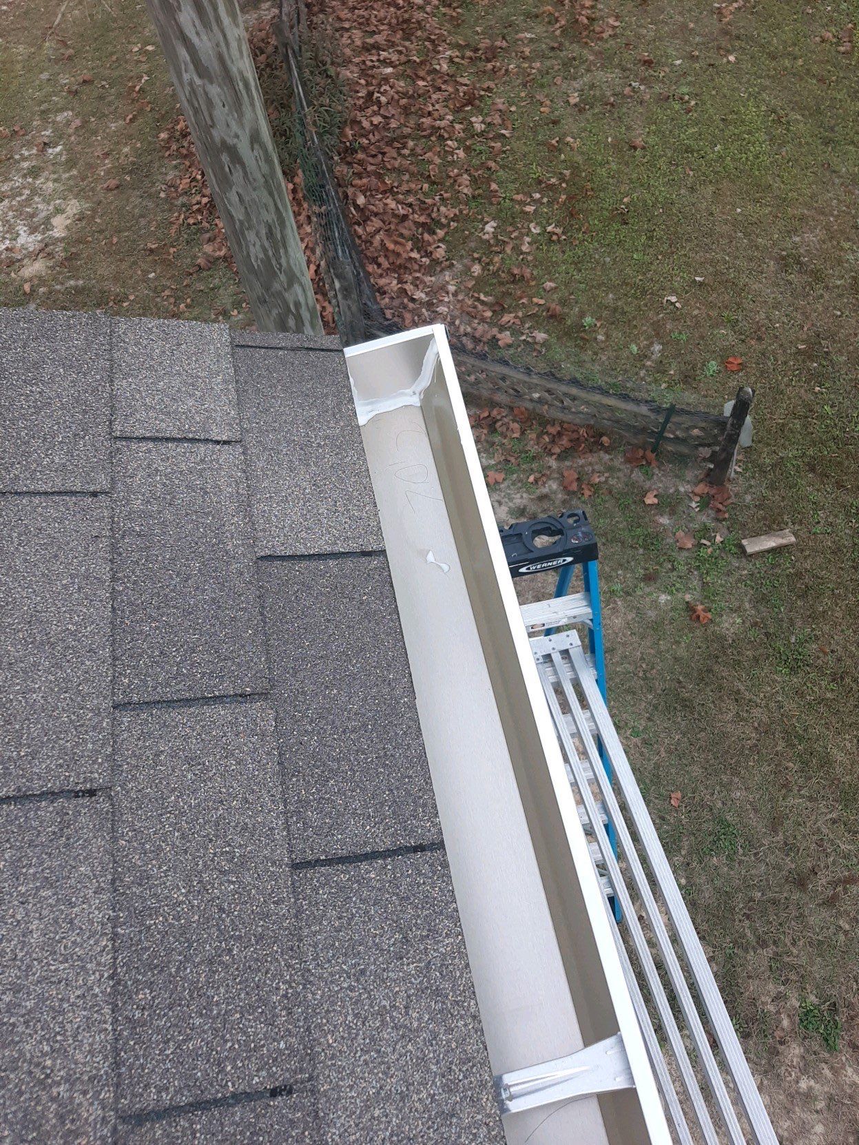 Seamless Gutter Installation Using K-Style Gutters With Gutter Guards by Gutter Professors