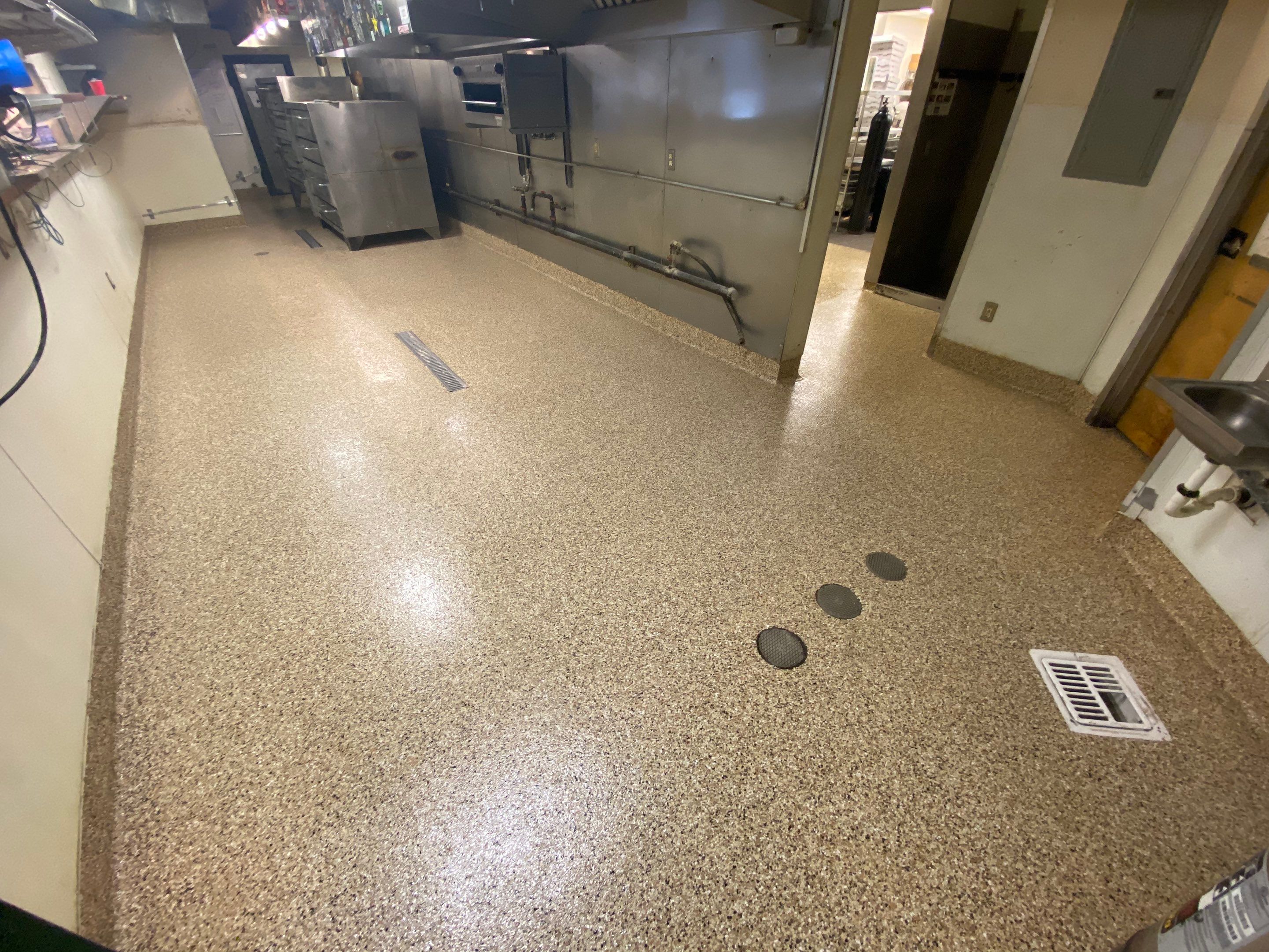 Commercial Floor Transformation using Penntek Evolution System by Croc Coatings, LLC