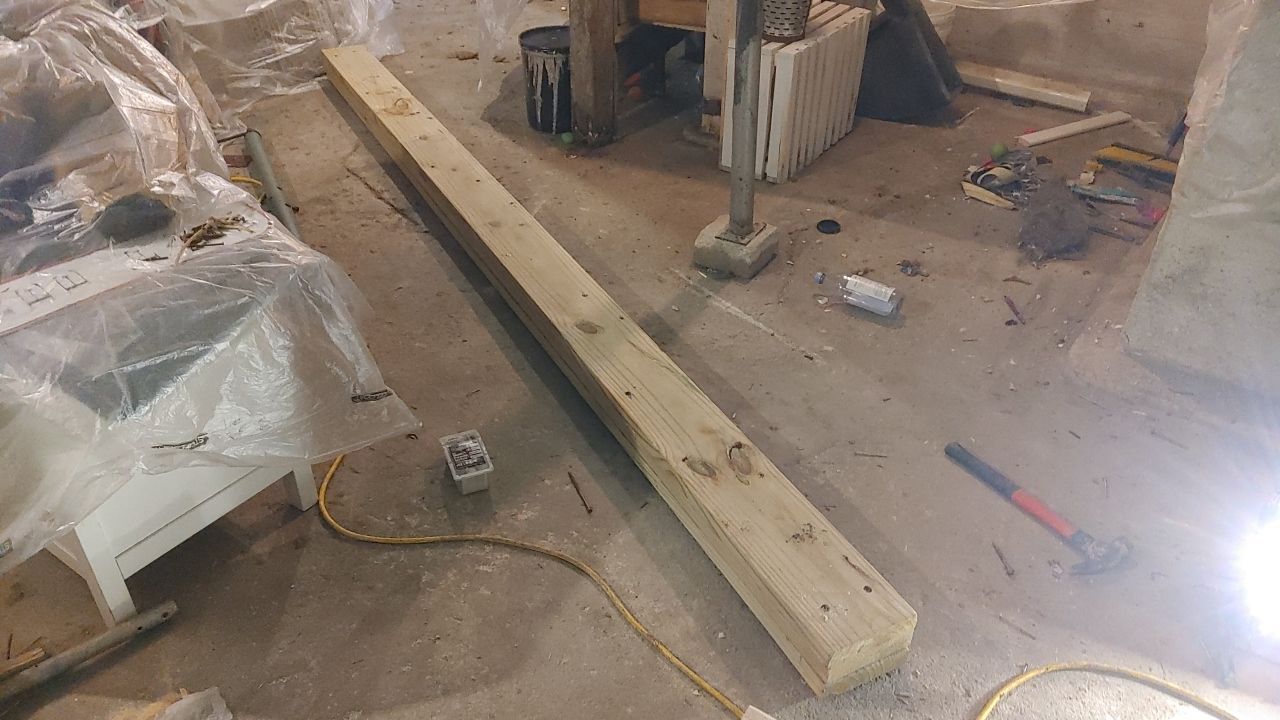 Structural Wood Reinforcement using Structural Wood and Steel Reinforcements (Main Floor Joist) by Toledo Basement Repair