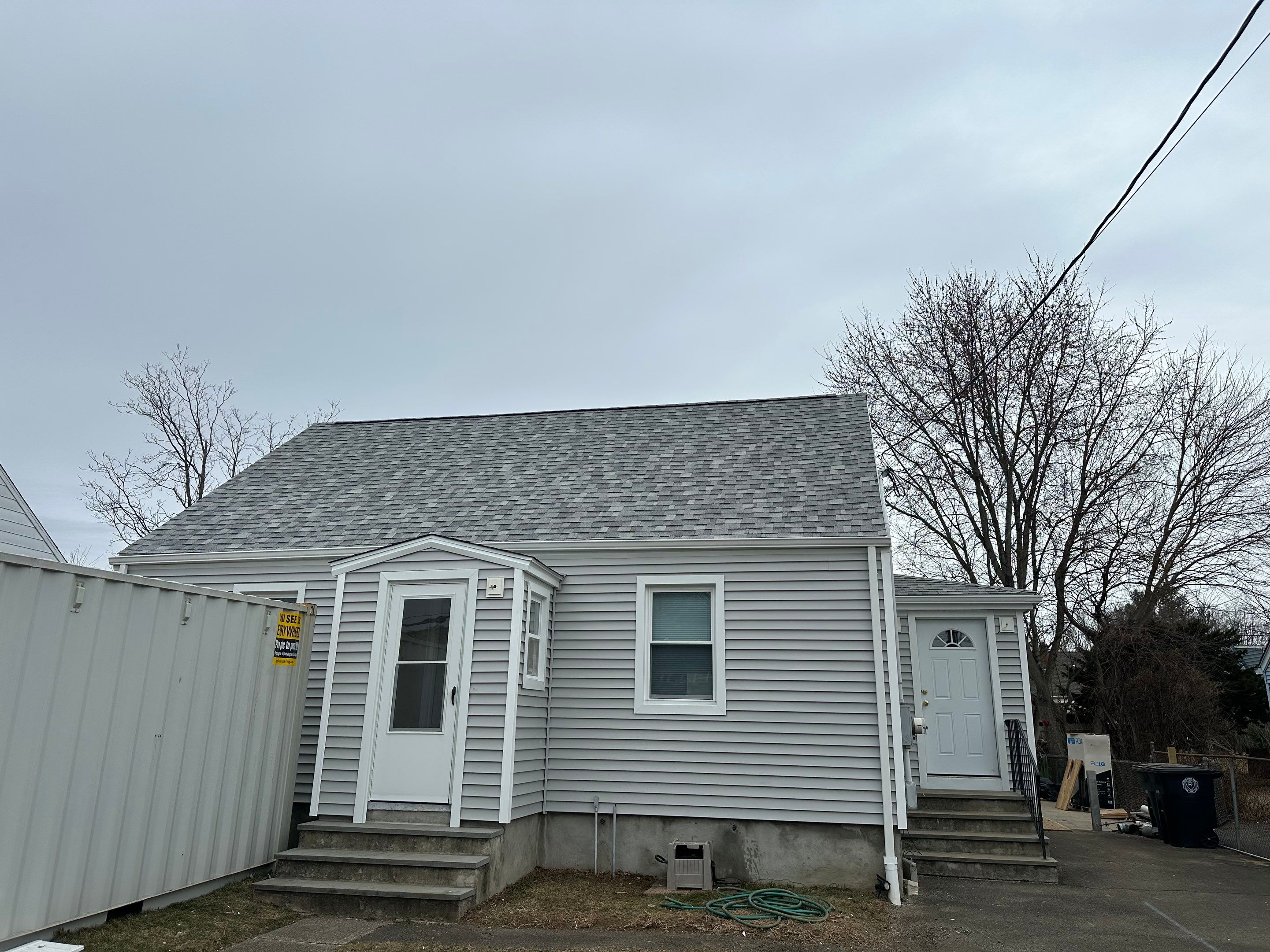 Siding Installation using CertainTeed Monogram Vinyl Siding - D4 - Sterling Gray by A Plus Exterior