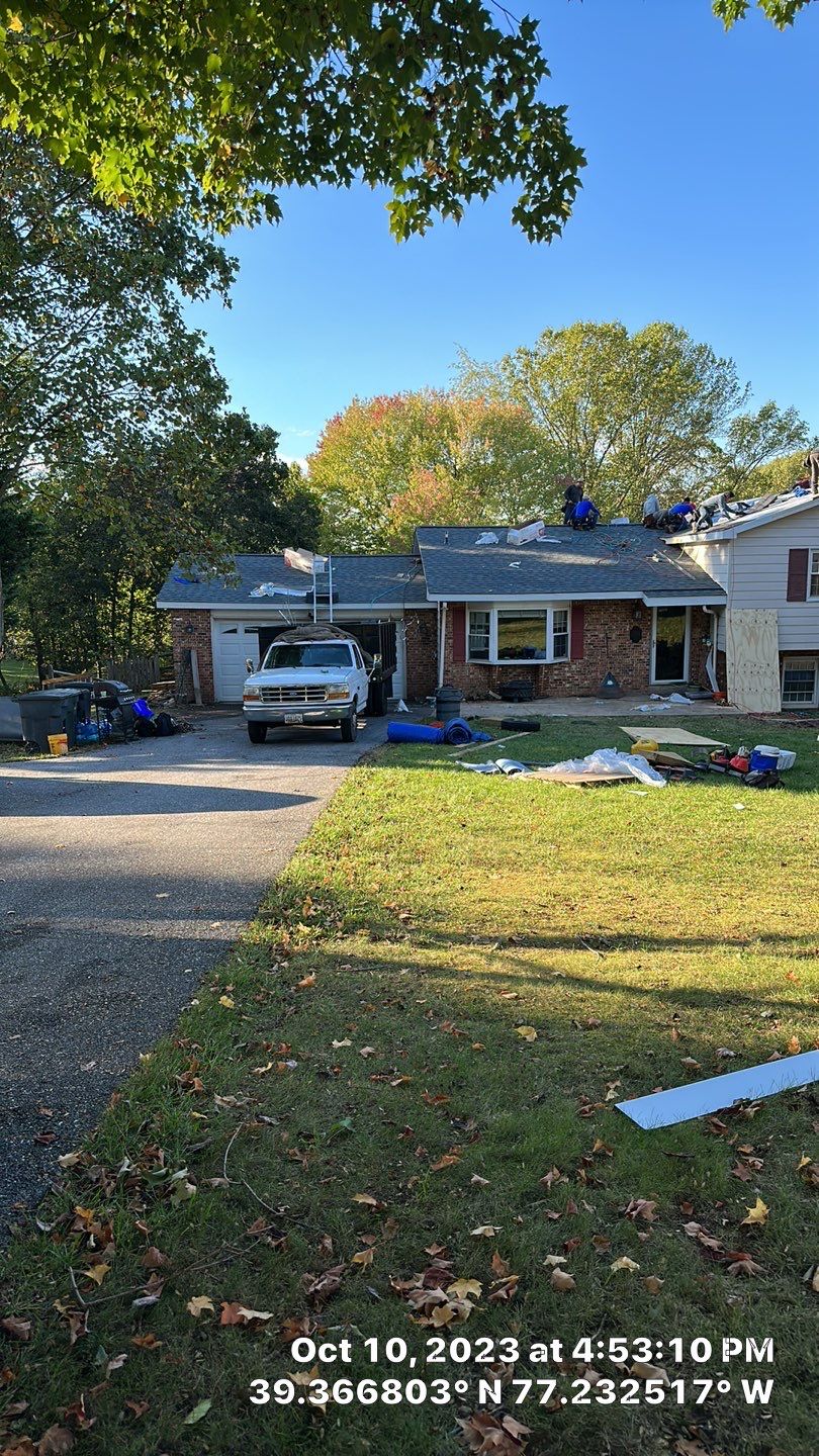 Residential Roofing Installation using Atlas Pinnacle Pristine Pewter Architectural Shingles by Frederick Roof Repair