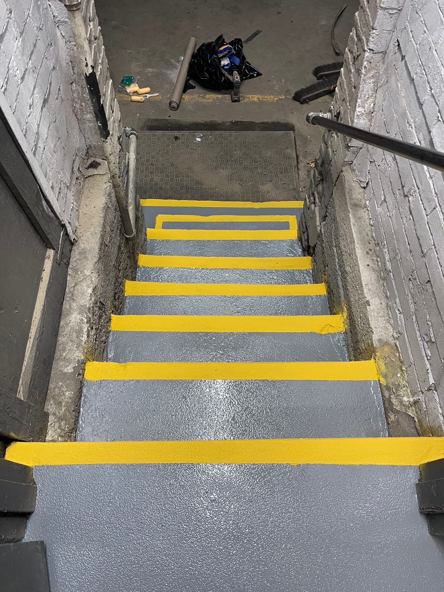 Industrial Grey Grit Project in Mars by Floors in a Day, Inc