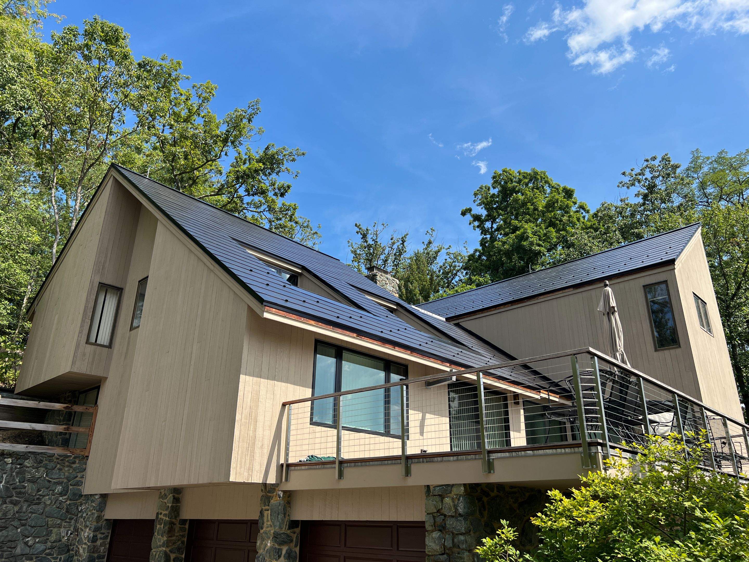 Tesla Solar Roof install Severn River by American Home Contractors