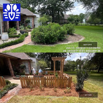 DEMO / BED PREP / INSTALL & DESIGN / BUILD / INSTALL