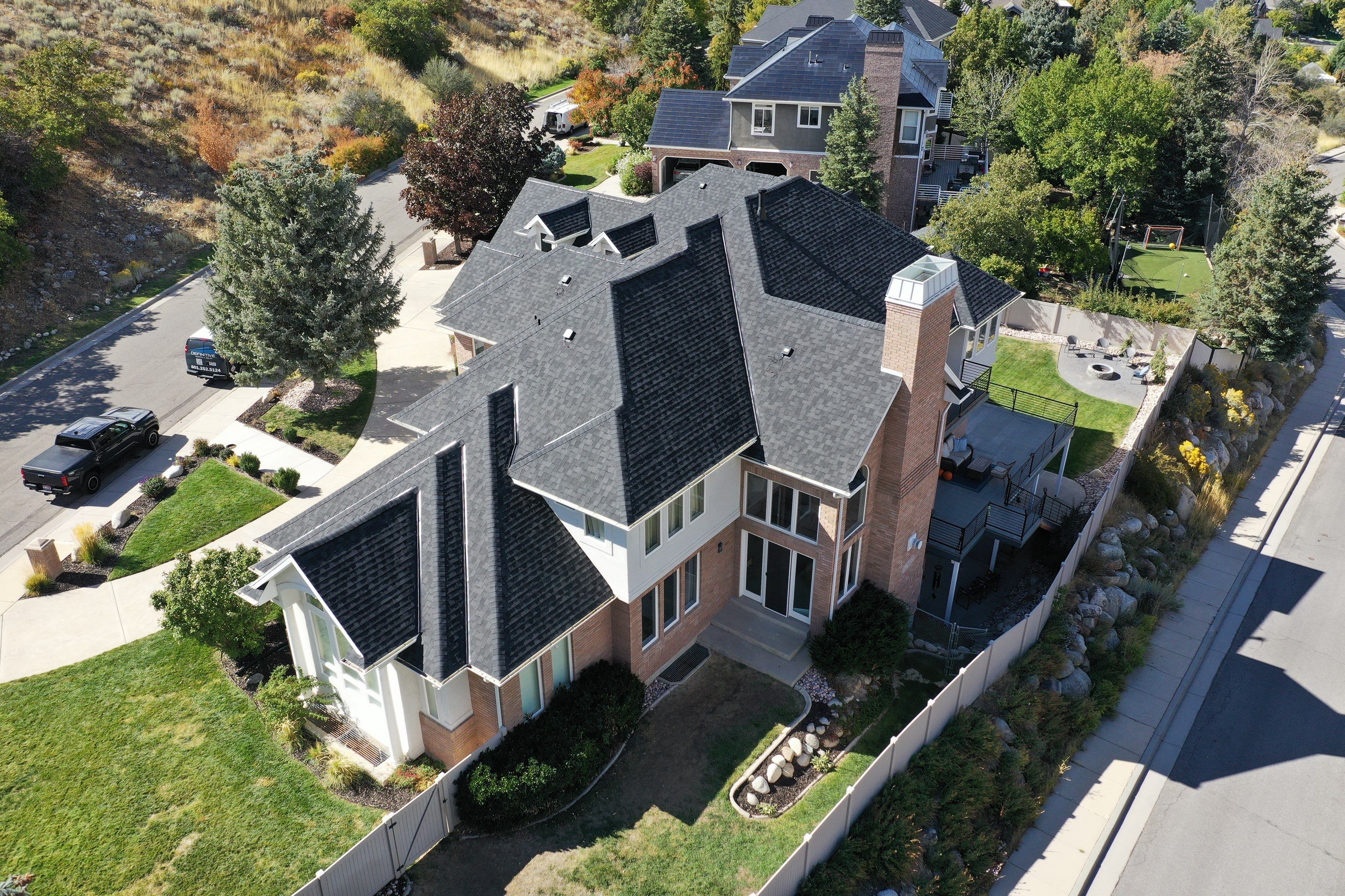 Residential Roofing installation  by Definitive Construction