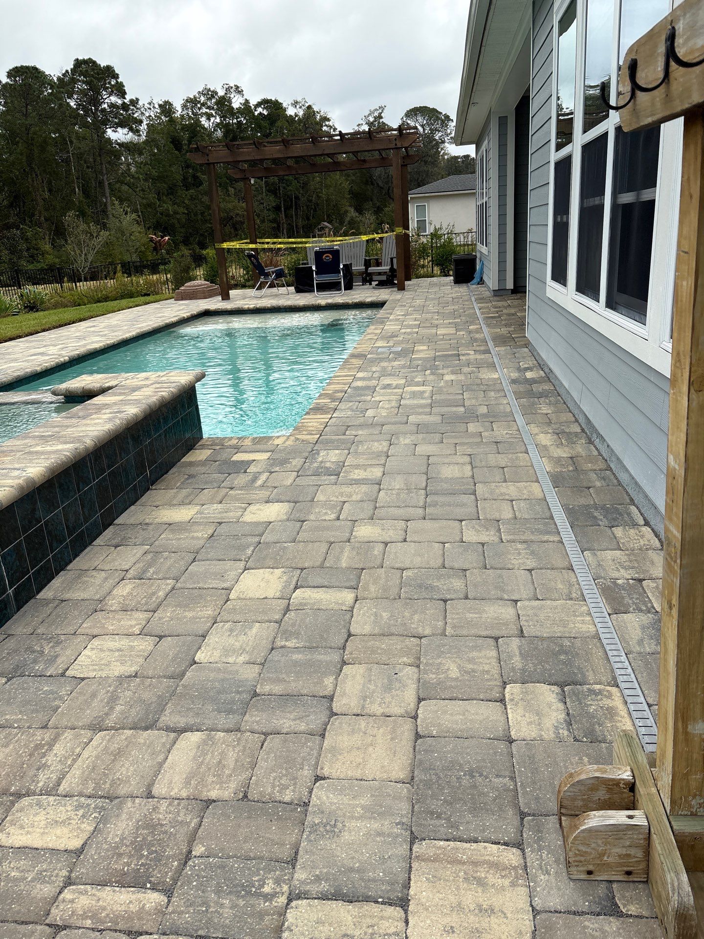 Pool Pavers using Concrete Sealant and PolySand by DuraSeal