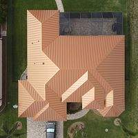 24ga 1.5" Mechanical Seam Copper Metallic   by Total Roofing System The Metal Roof Experts