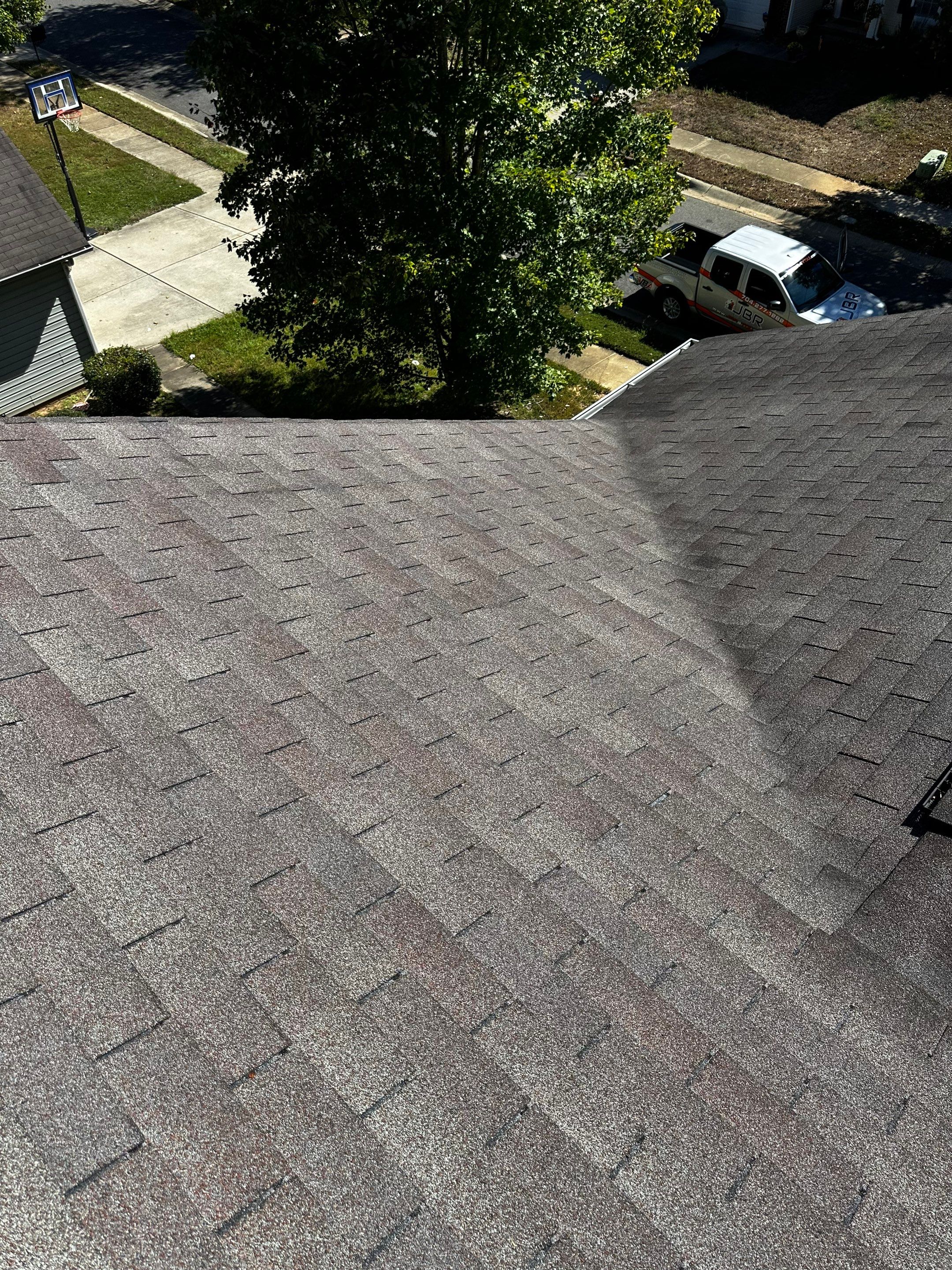 Roof replacement by hail damage by Just Brilliant Restoration JBR
